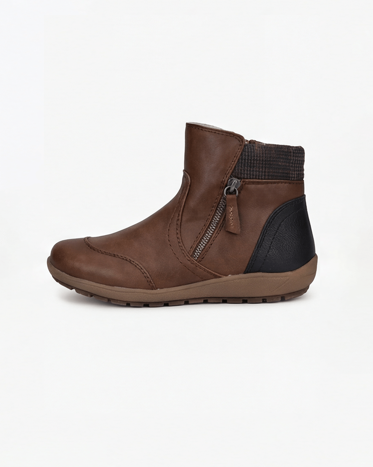 Women’s Knit-Cuff Side-Zip Ankle Boots