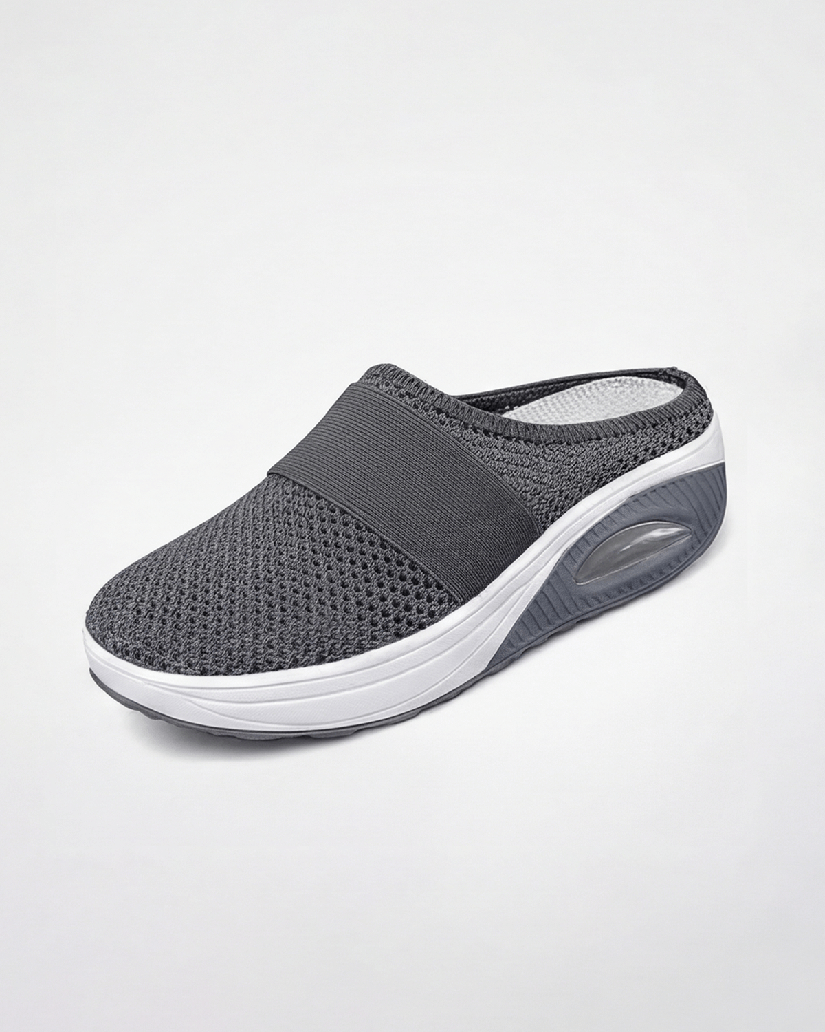 Women’s Stretch Strap Knit Slip-On Mule Sneakers