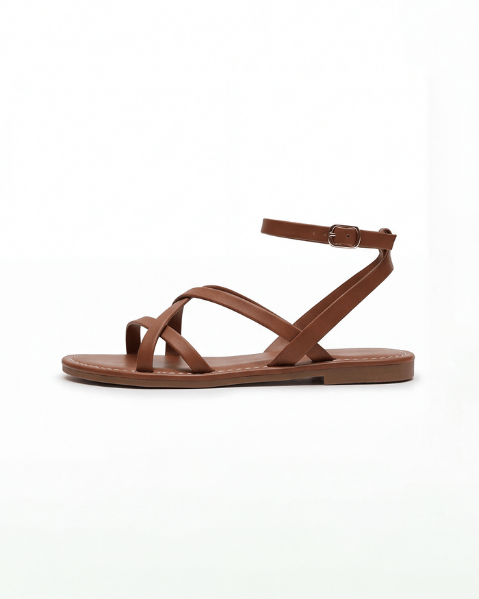 Women’s Crisscross Ankle-Strap Flat Sandals