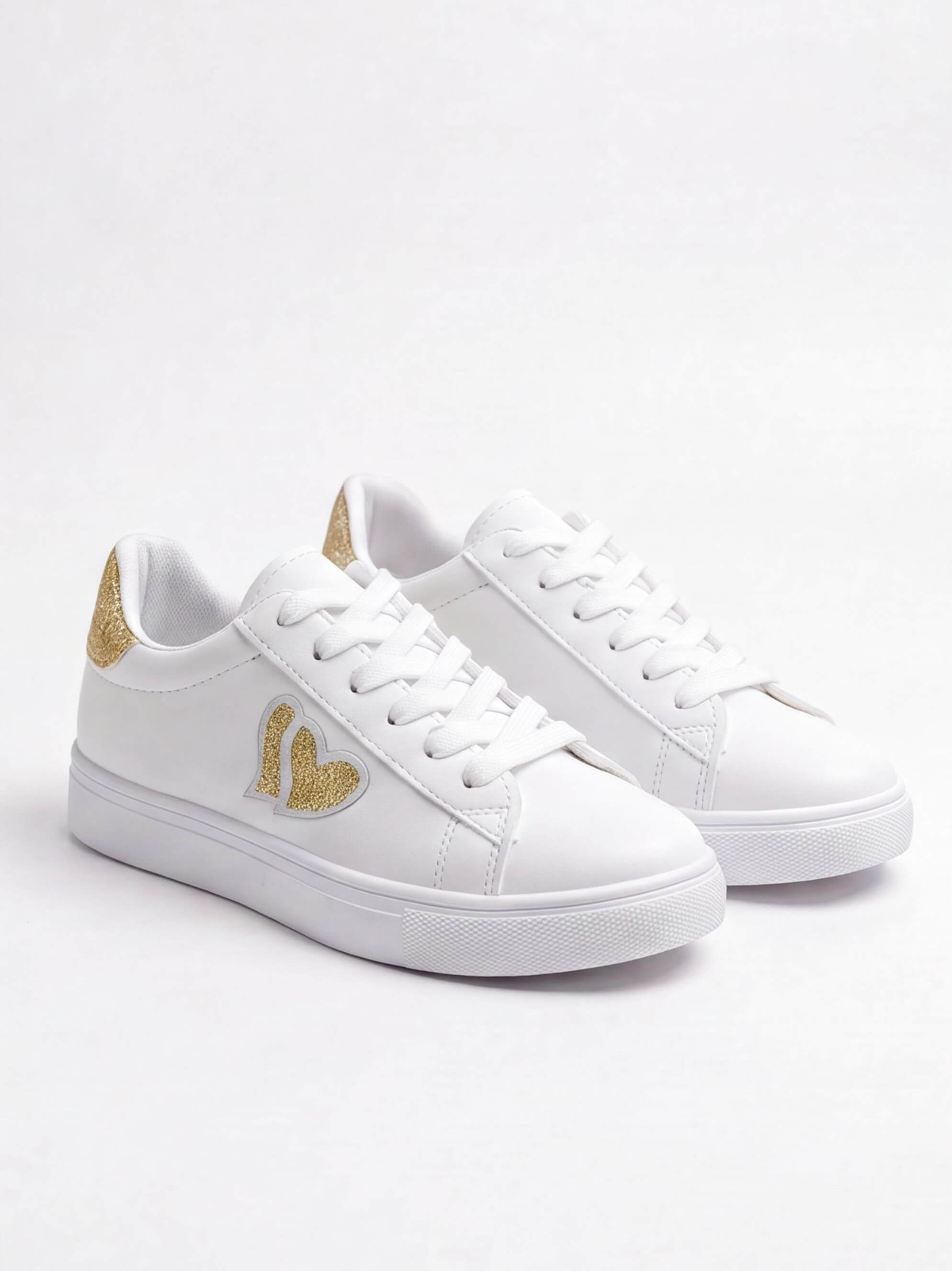 Women’s Heart-Detail Platform Fashion Sneakers