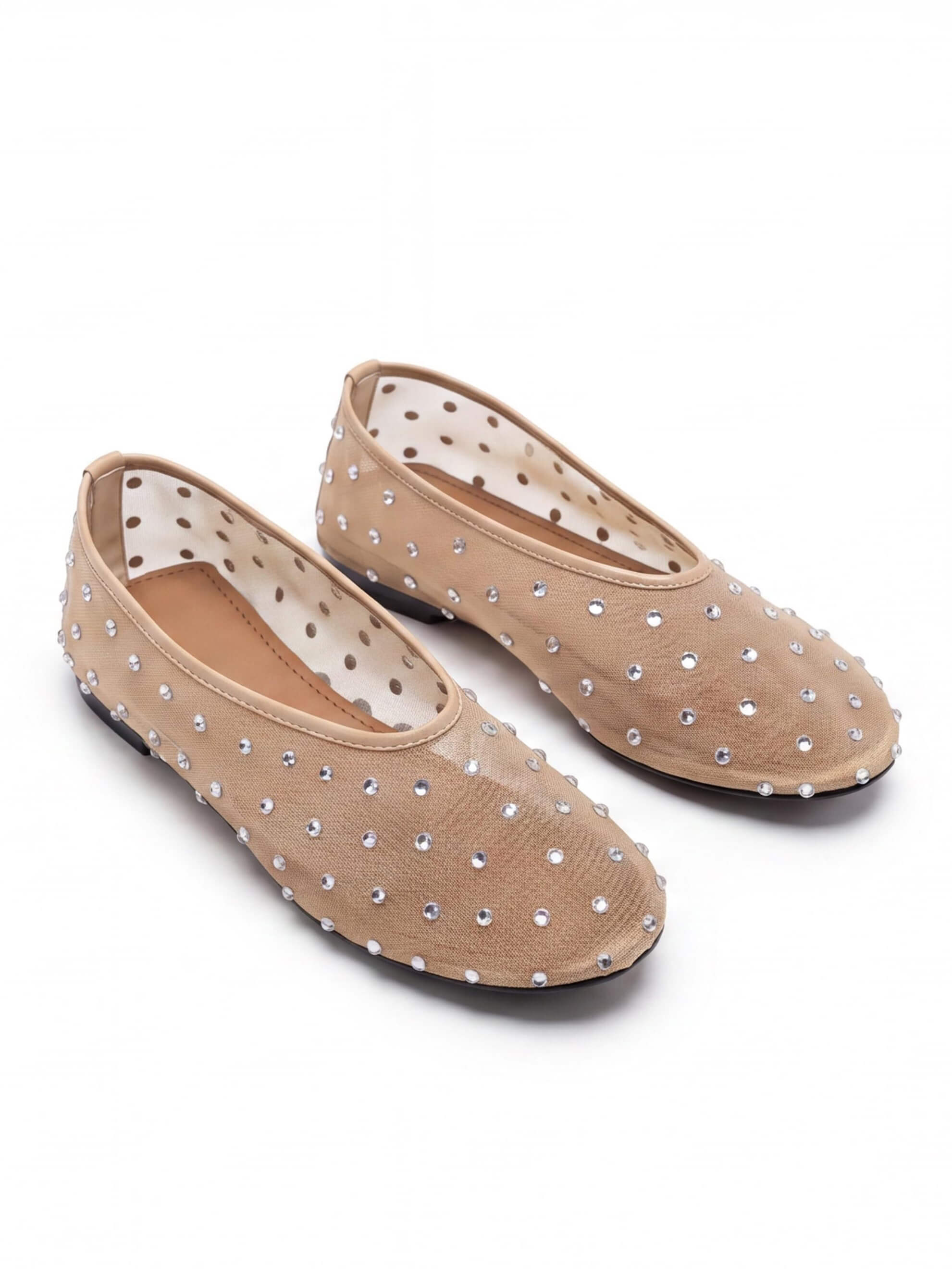 Women’s Rhinestone Mesh Ballet Flats
