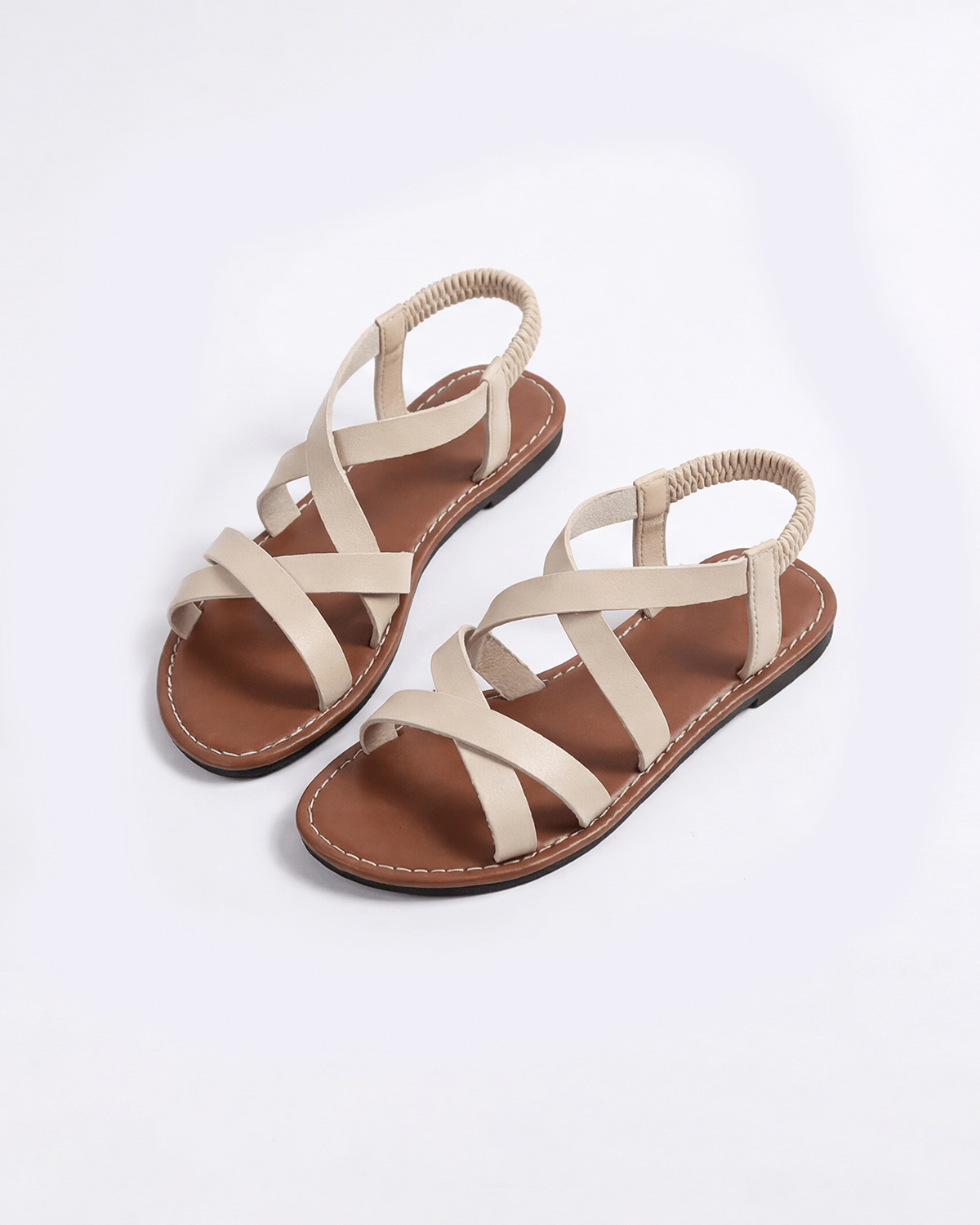 Women’s Strappy Caged Flat Sandals