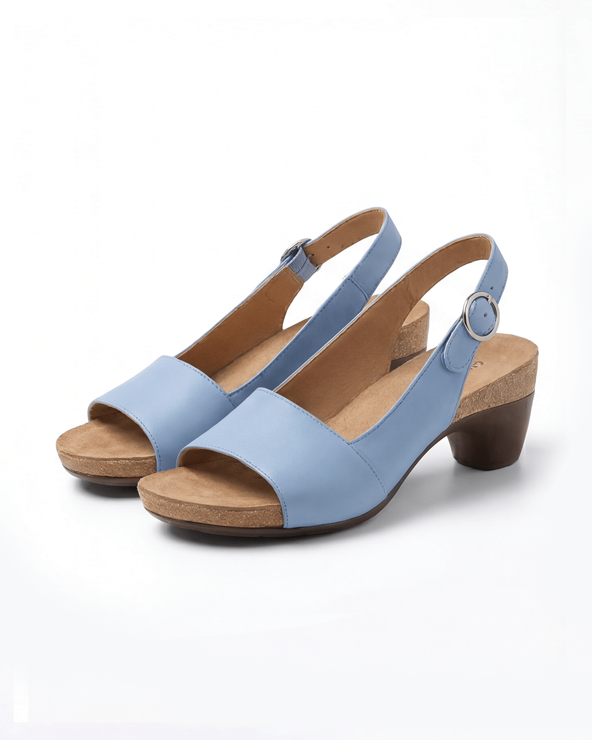 Women’s Minimal Slingback Block Heel Sandals
