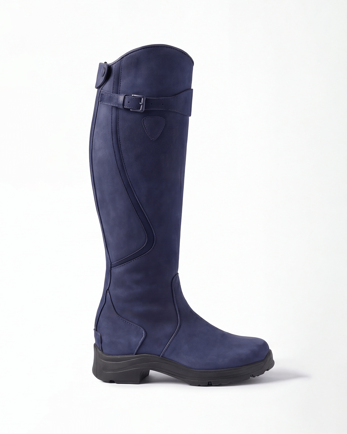 Women’s Waterproof Knee-High Buckle Boots with Lug Sole