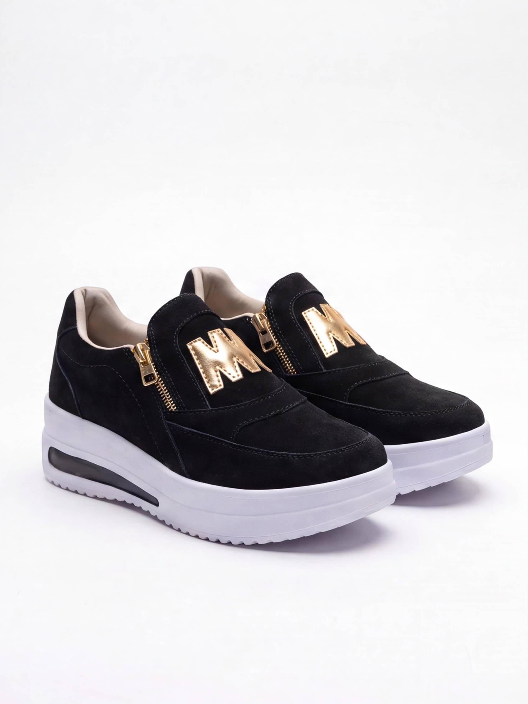 Women’s Side-Zip Slip-On Fashion Sneakers
