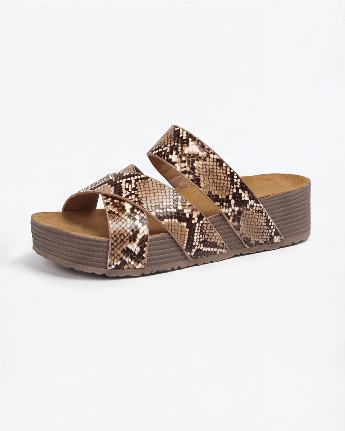 Women’s Braided Strap Platform Slide Sandals