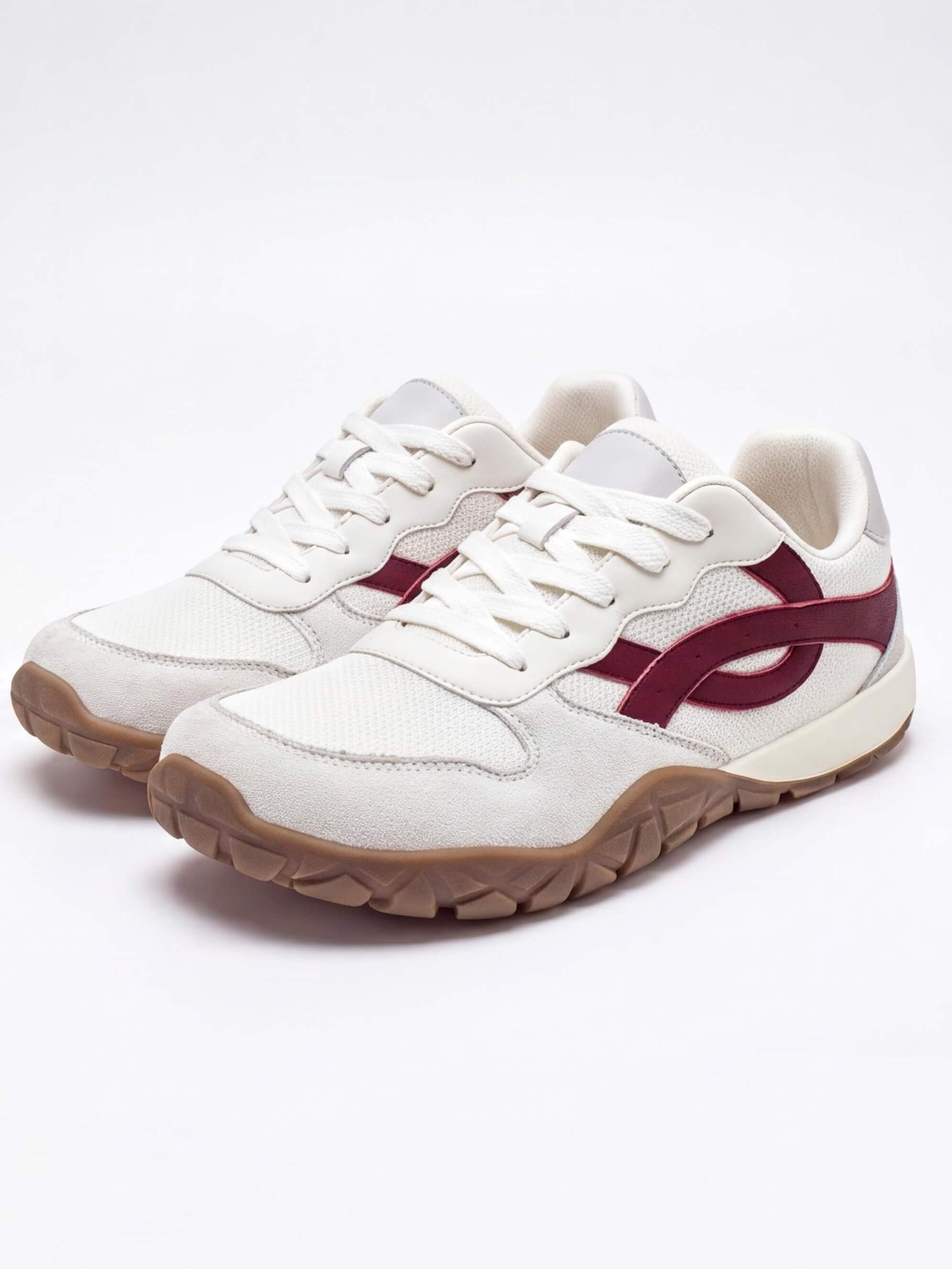 Women’s Retro Panelled Lace-Up Sneakers