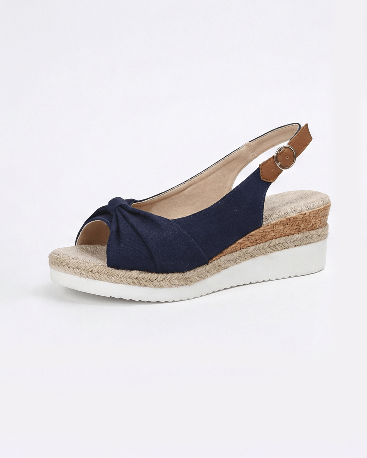 Women’s Knotted Slingback Platform Wedge Sandals