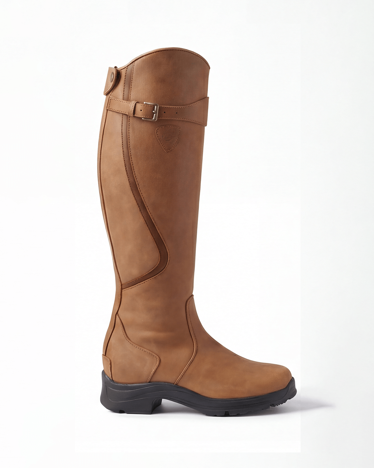 Women’s Waterproof Knee-High Buckle Boots with Lug Sole