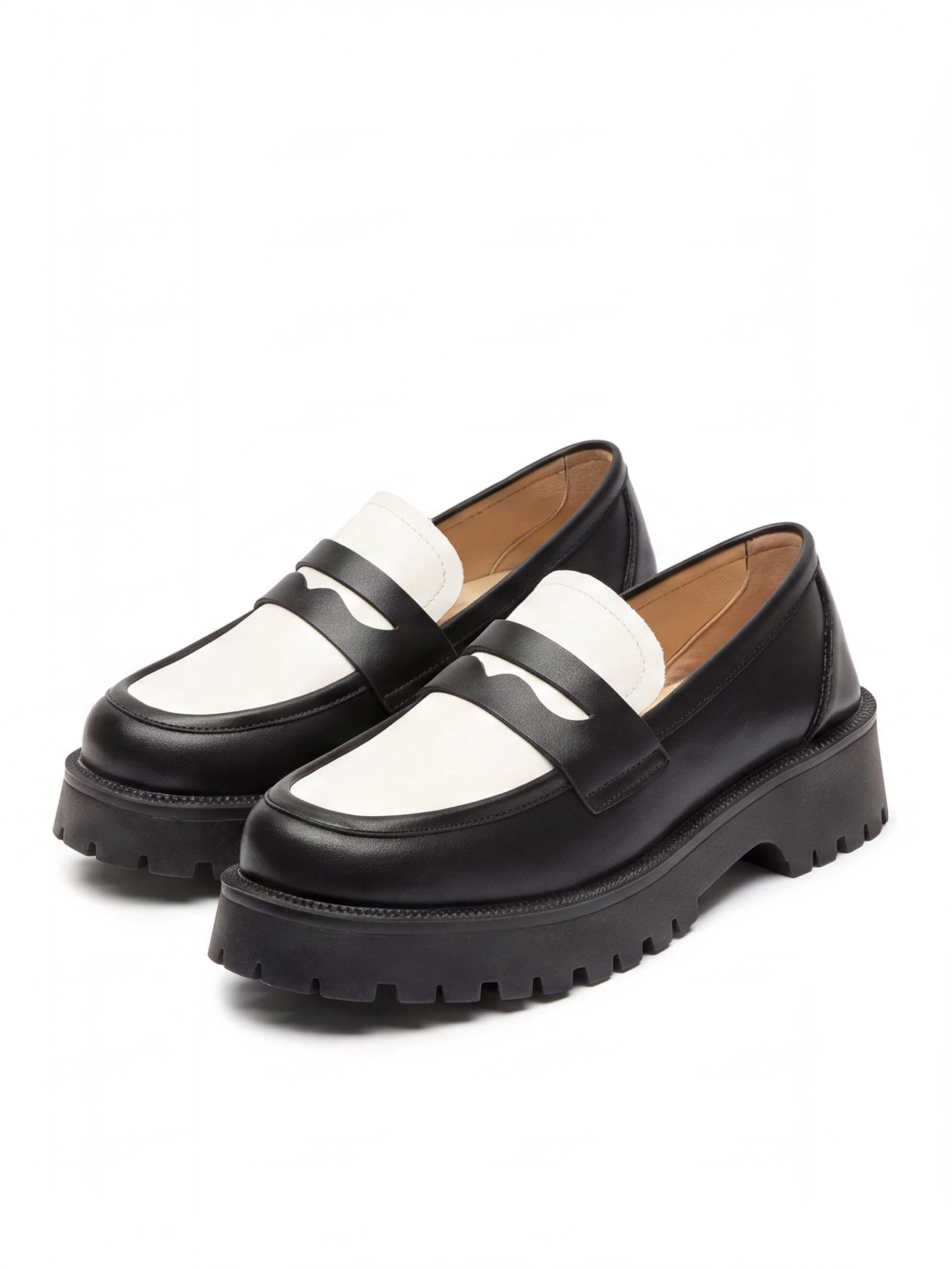 Women’s Chunky Lug-Sole Penny Loafers
