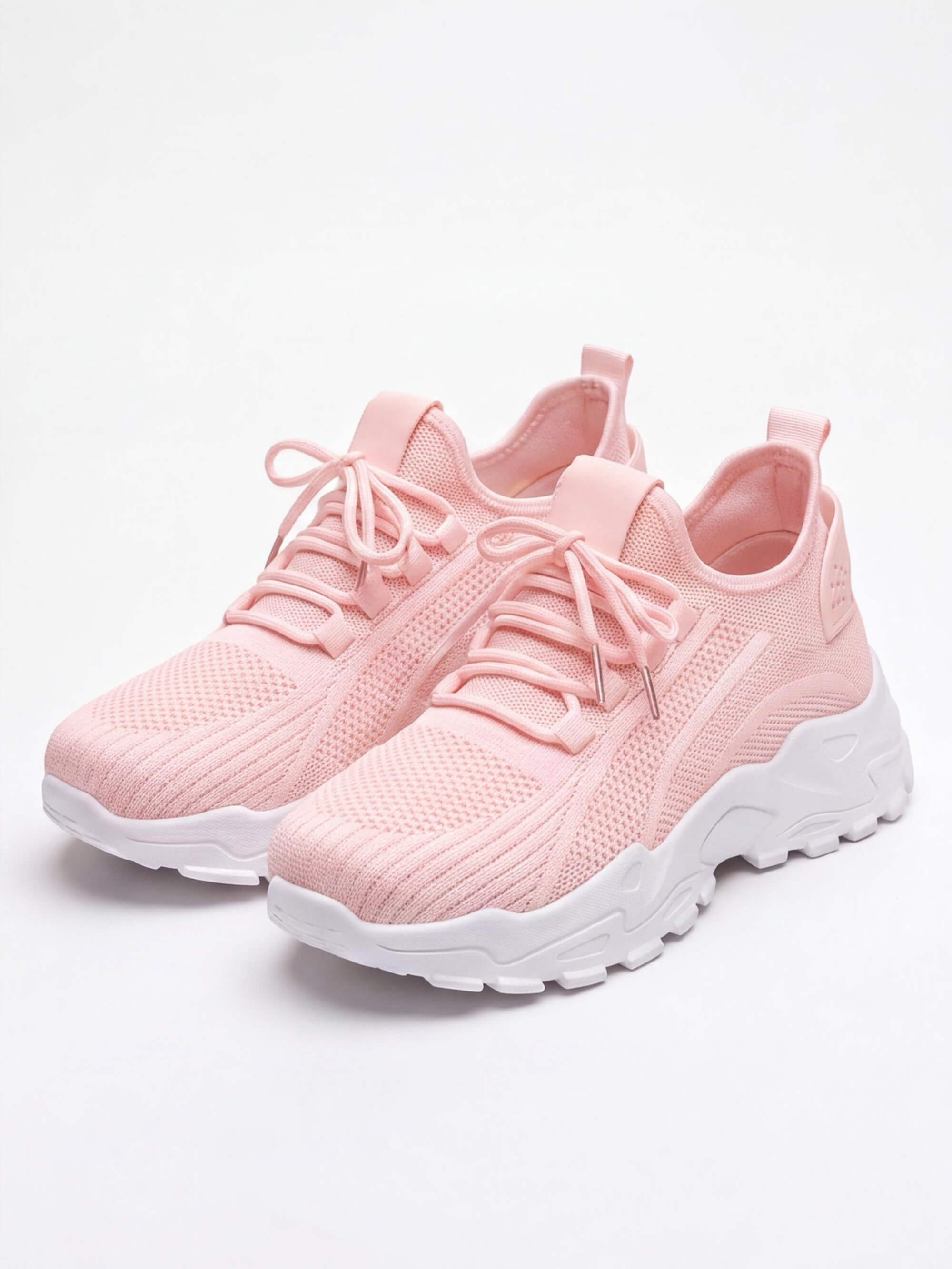Women’s Chunky Knit Lace-Up Sneakers