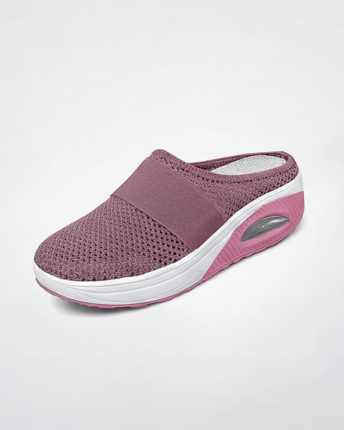 Women’s Stretch Strap Knit Slip-On Mule Sneakers