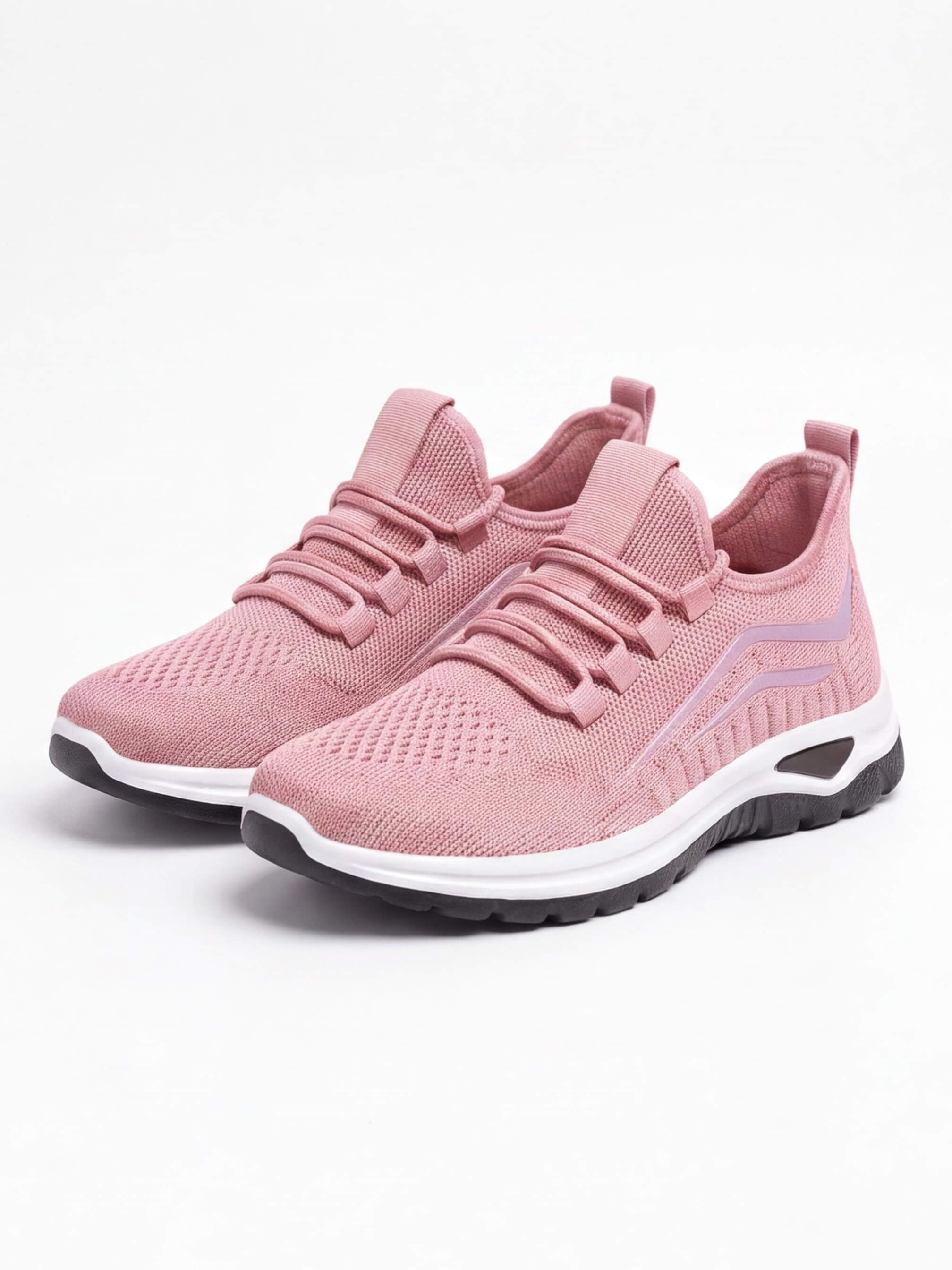 Women’s Knit Lace-Up Low-Top Sneakers