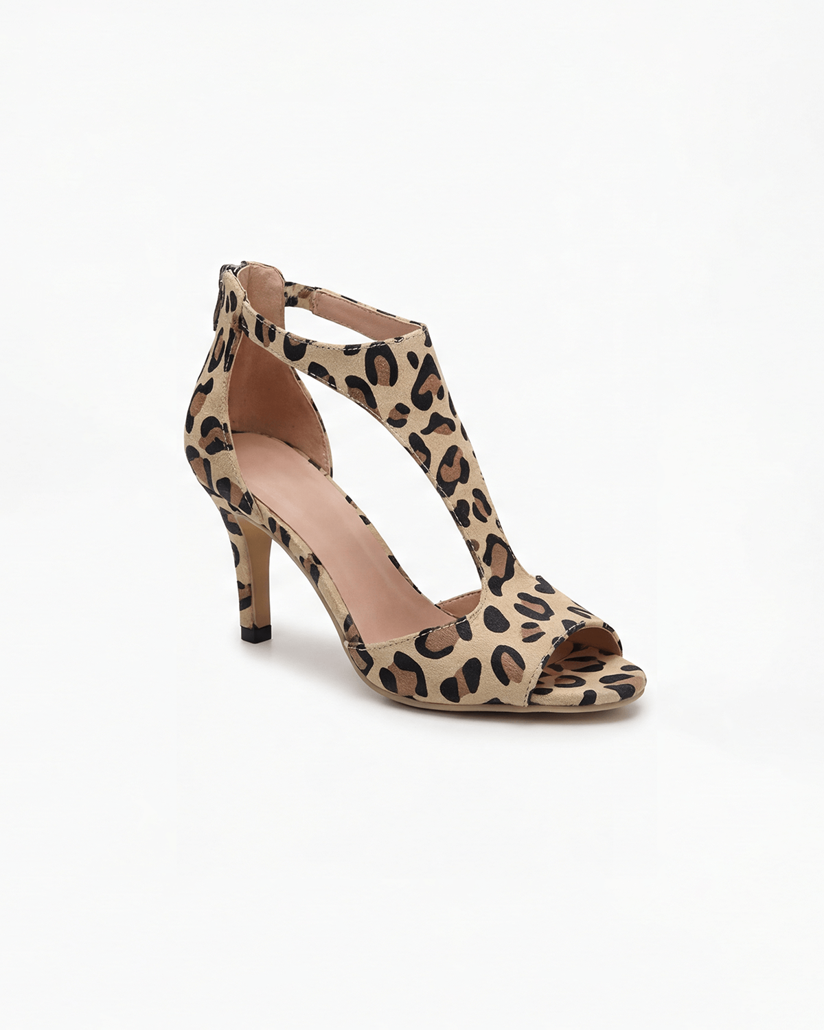 Women’s Cutout Peep-Toe Block Heel Pumps
