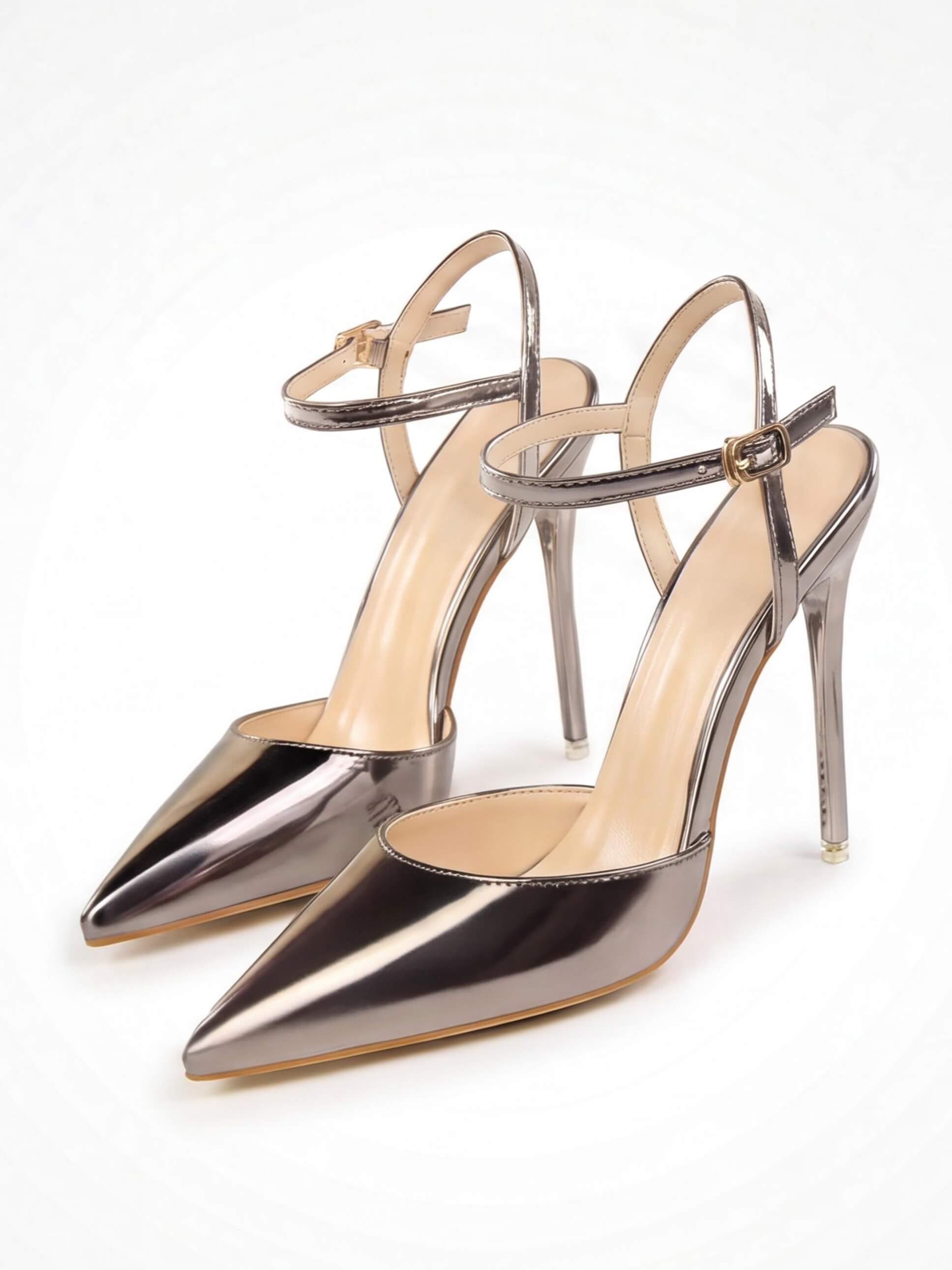 Women’s Pointed-Toe Ankle-Strap Stiletto Heels