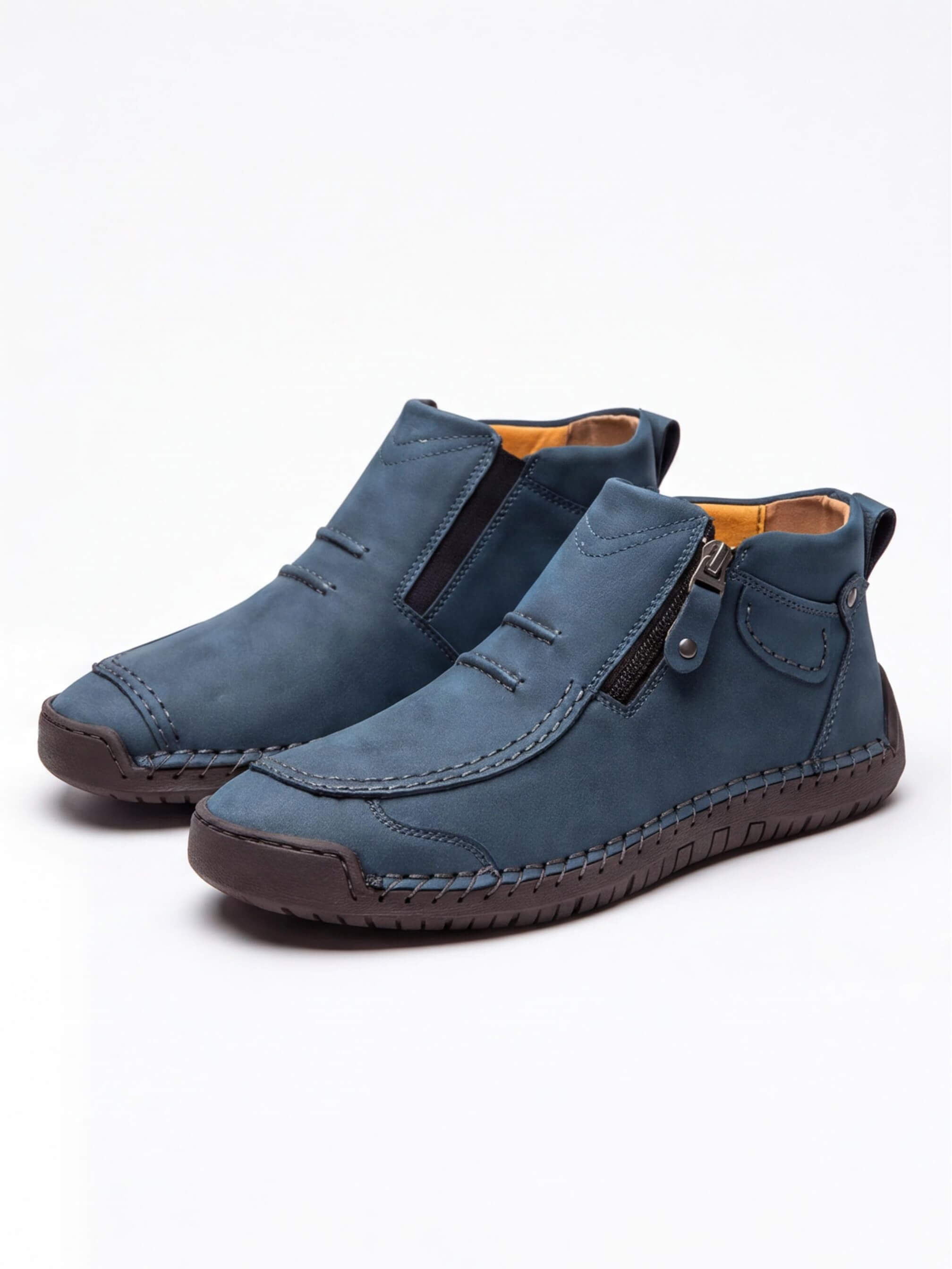 Women’s Side-Zip Stitched Ankle Boots