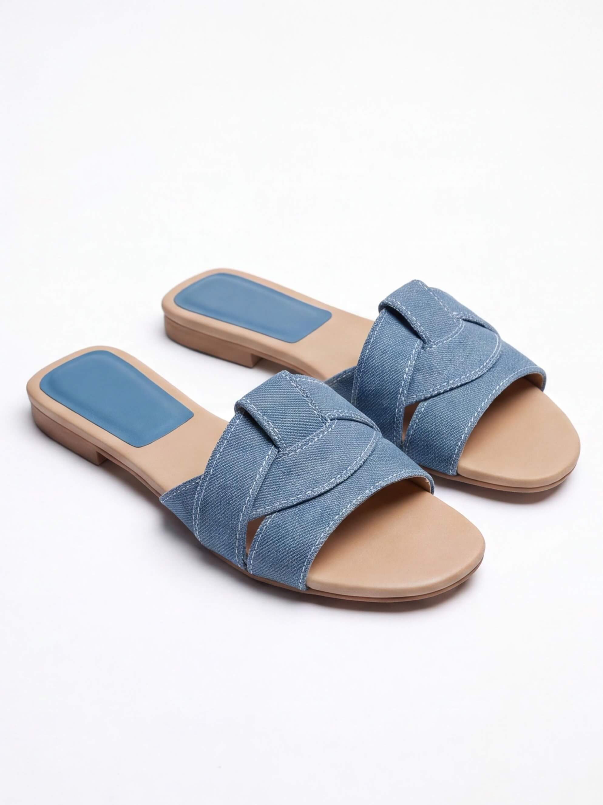 Women’s Woven-Knot Flat Slingback Sandals