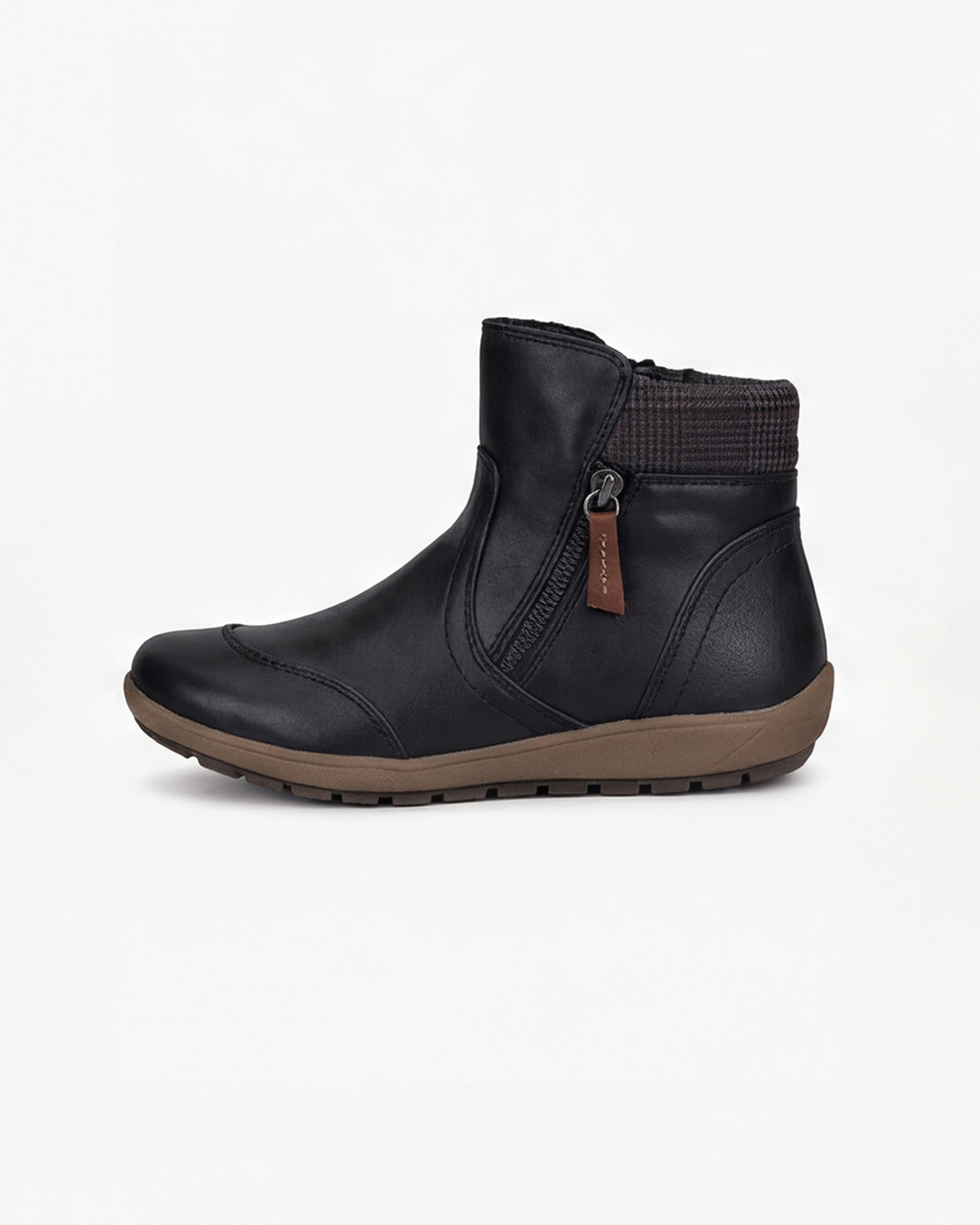 Women’s Knit-Cuff Side-Zip Ankle Boots