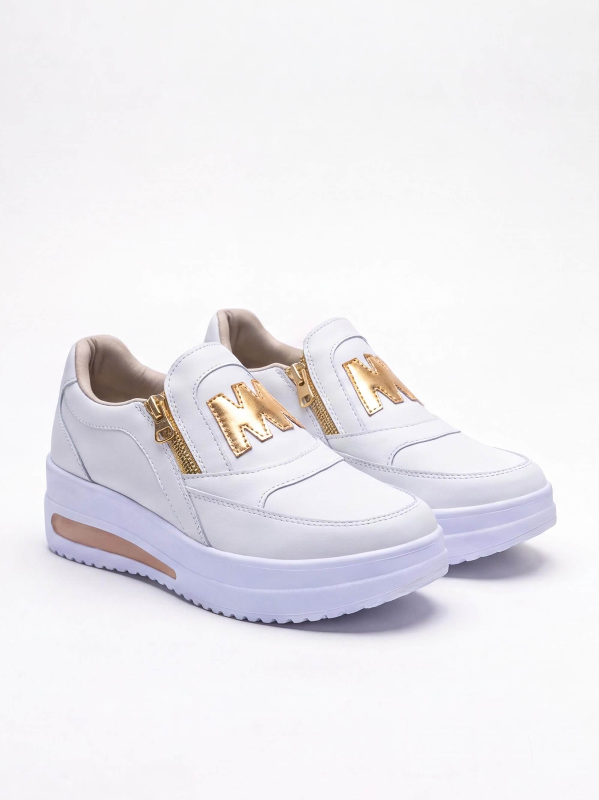 Women’s Side-Zip Slip-On Fashion Sneakers