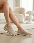 Women’s Knit Slip-On Casual Sneakers with Gum Sole