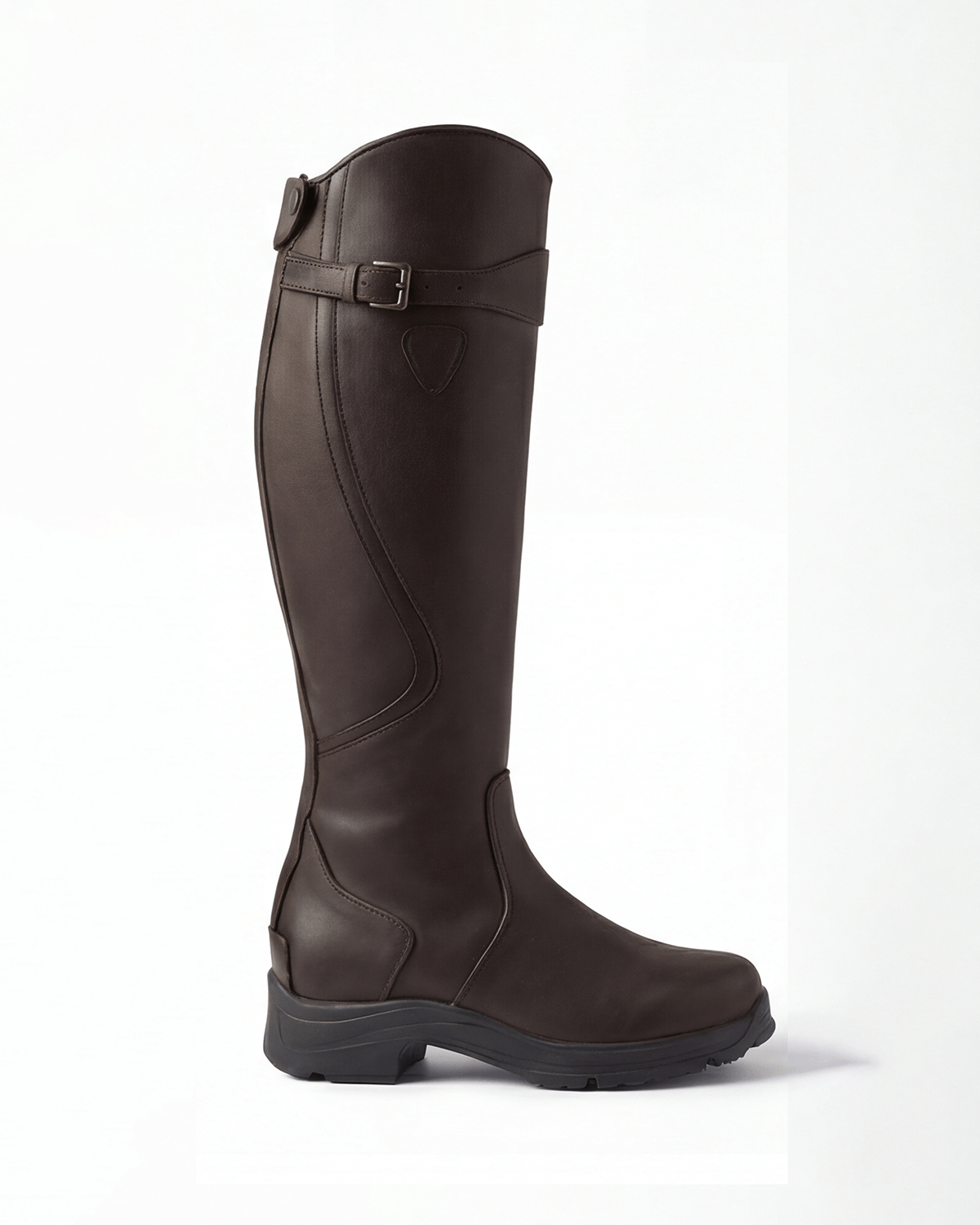 Women’s Waterproof Knee-High Buckle Boots with Lug Sole