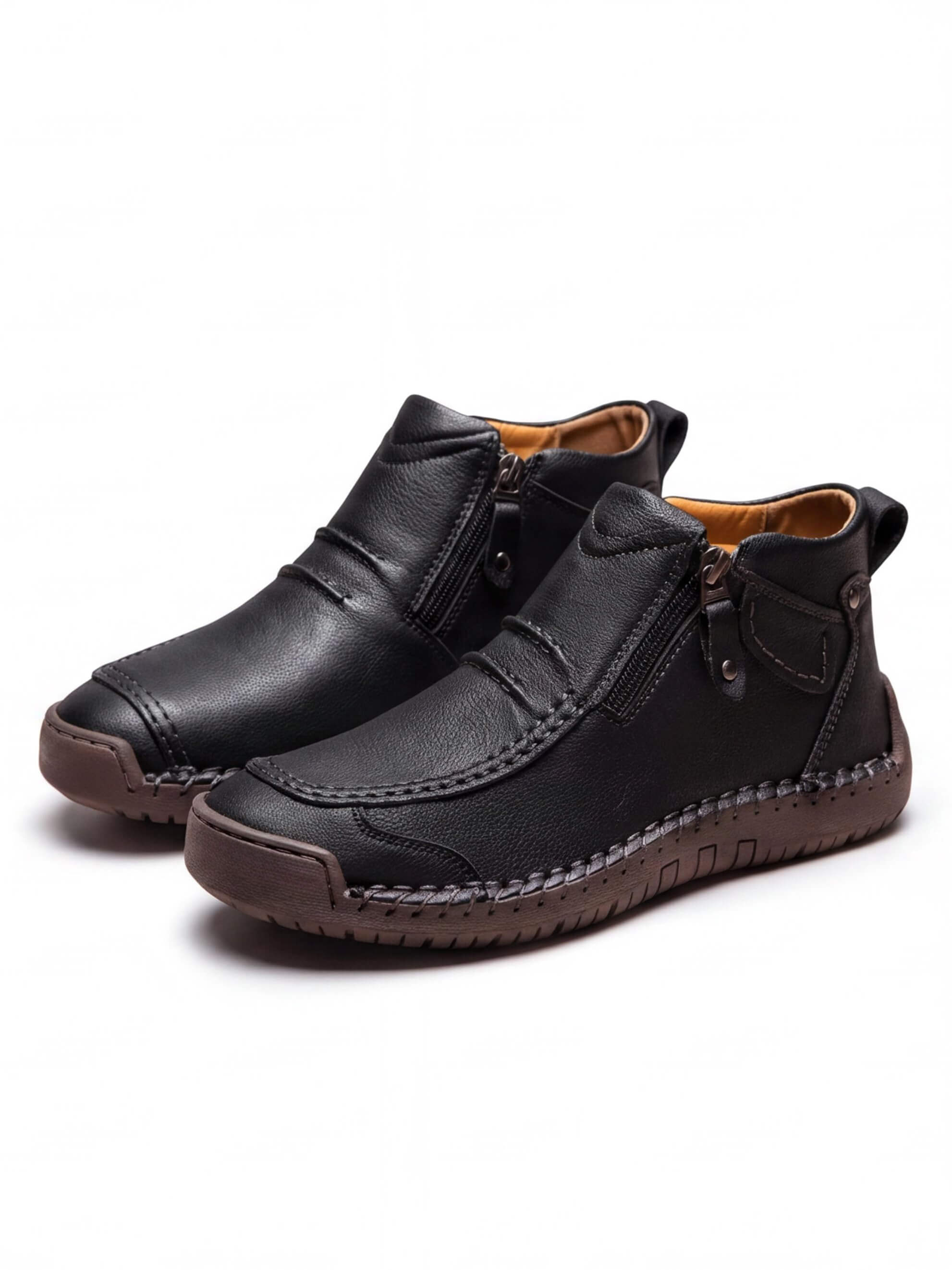 Women’s Side-Zip Stitched Ankle Boots