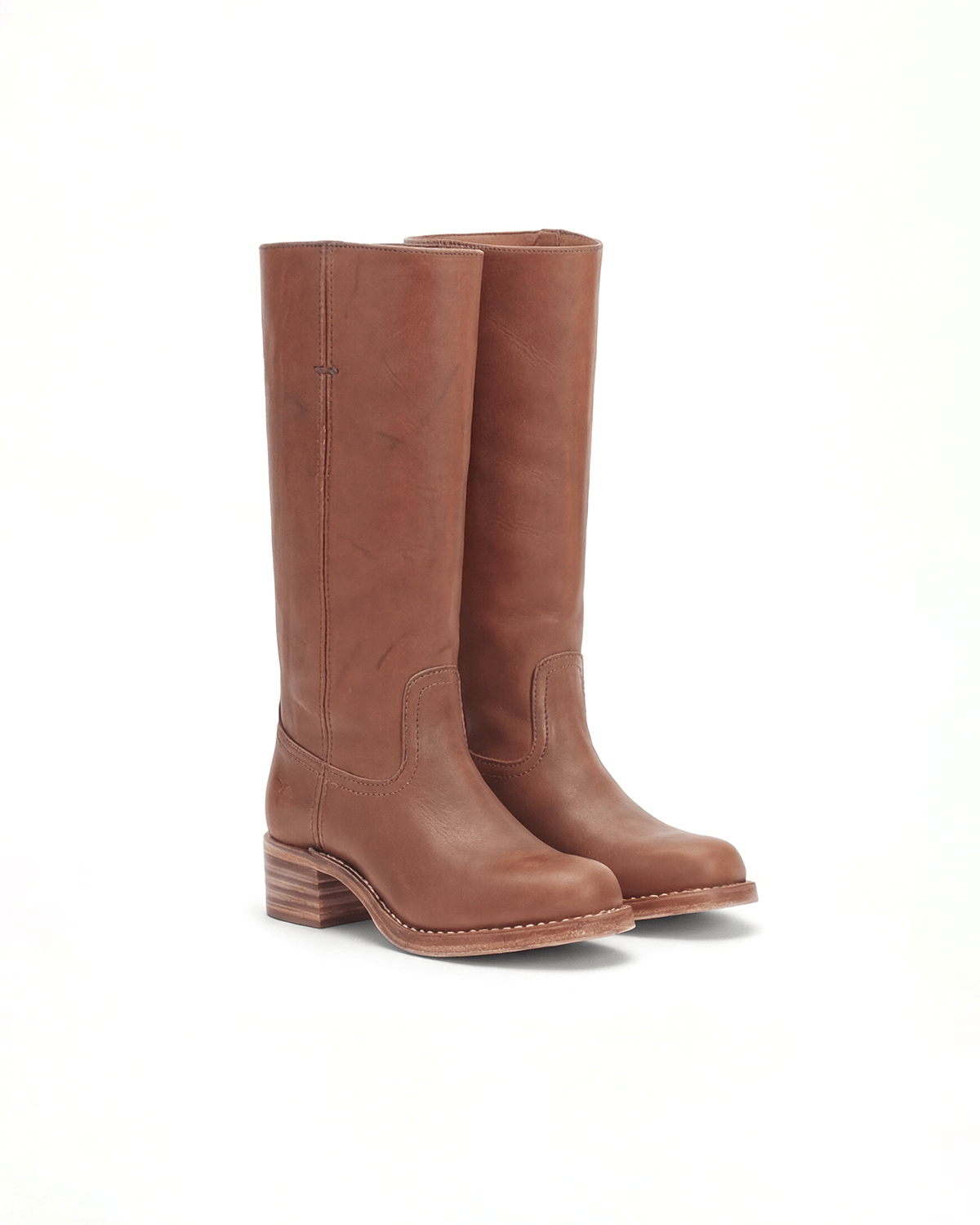 Women’s Knee-High Boots with Stacked Block Heel