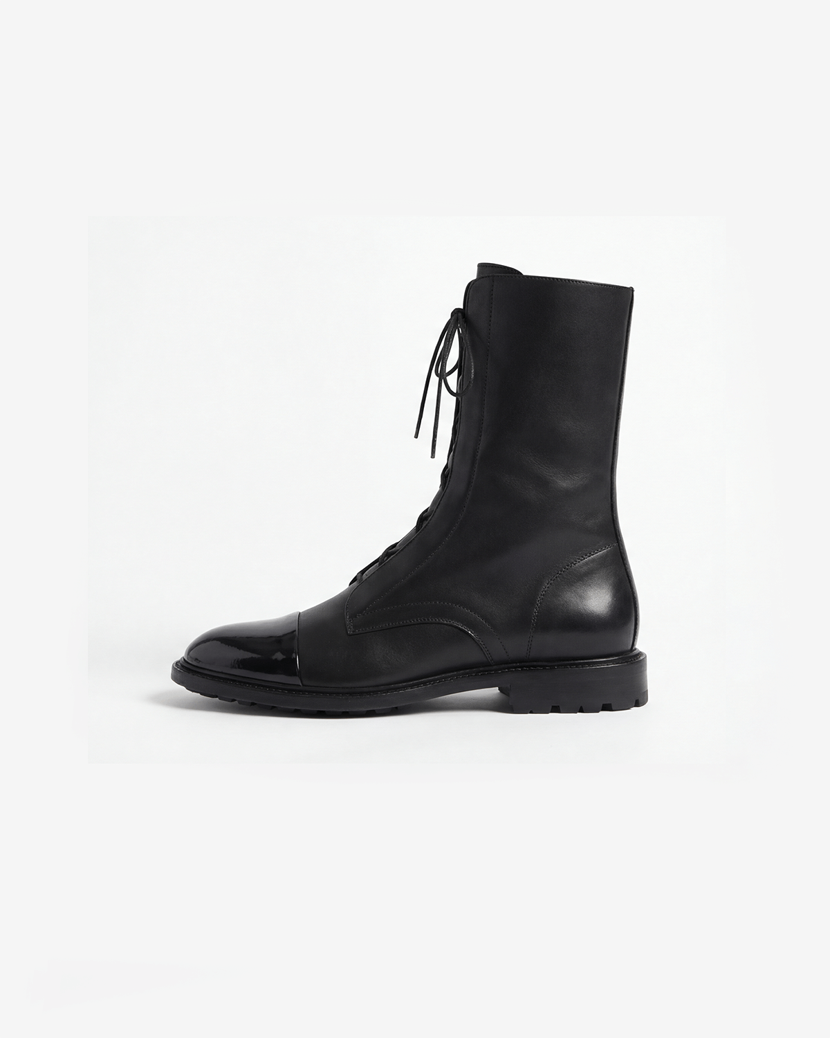 Women’s Lace-Up Cap-Toe Ankle Boots