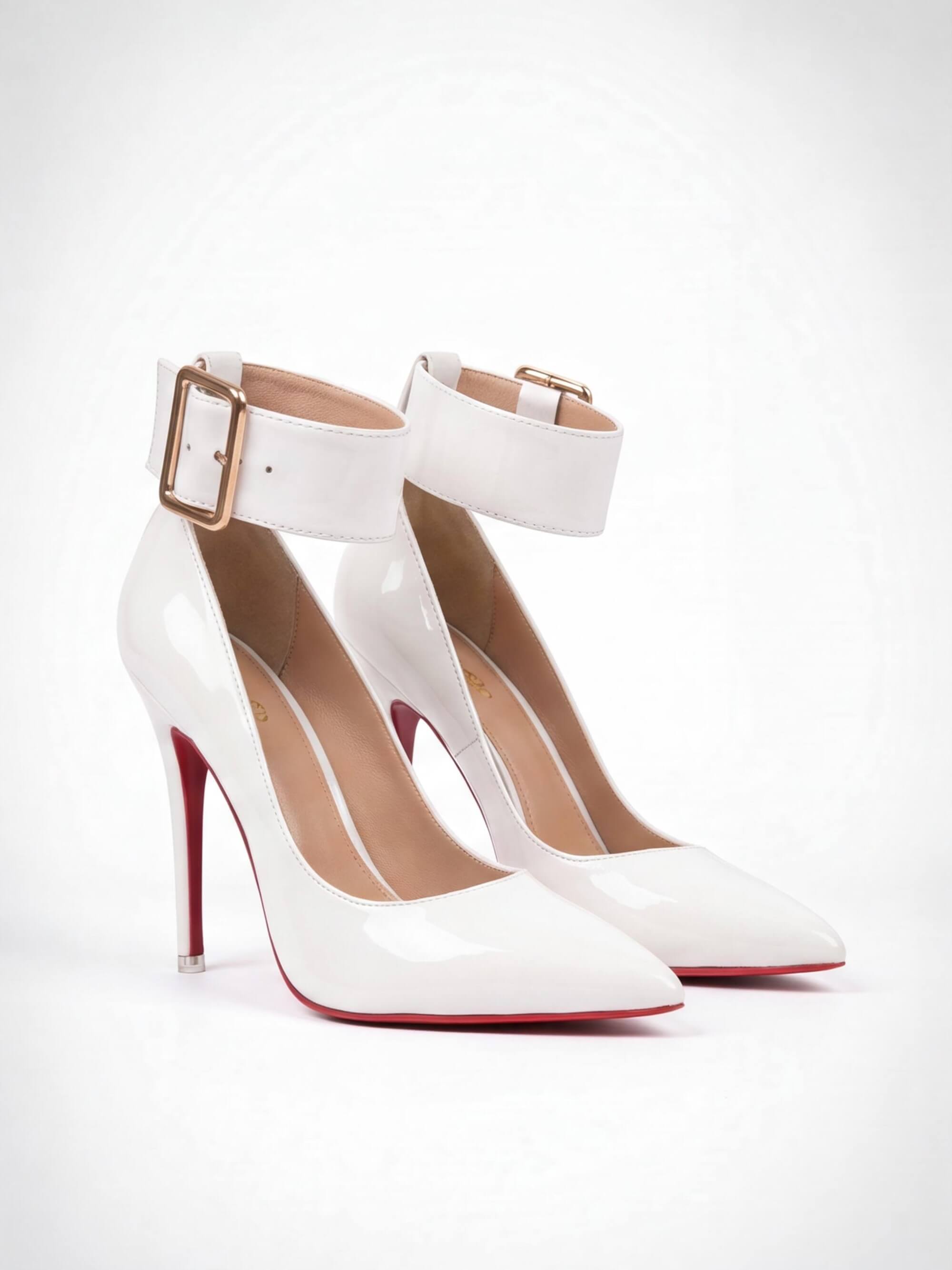 Women’s Buckle-Strap Pointed Stiletto Heels