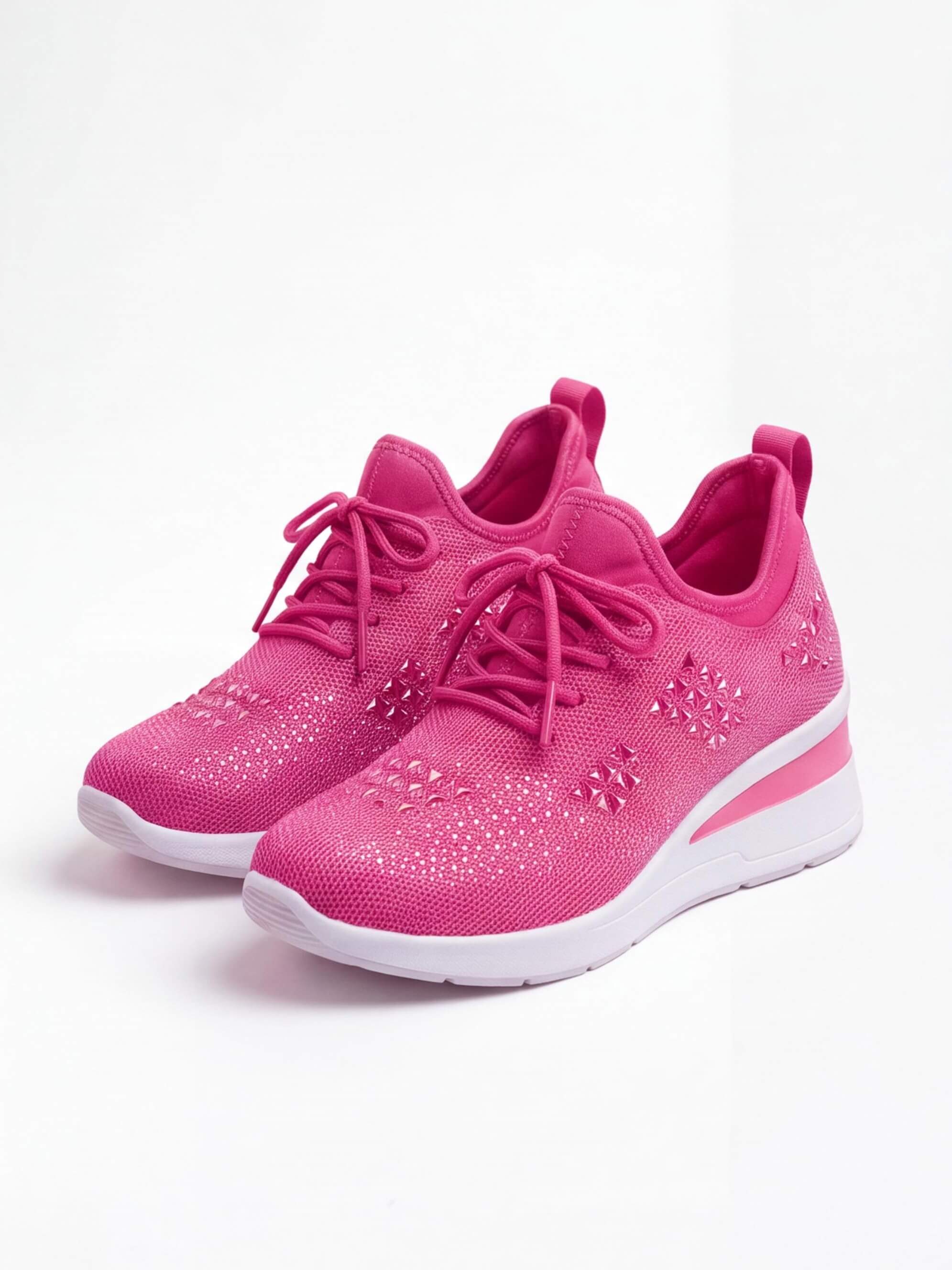 Women’s Embellished Knit Wedge Sneakers
