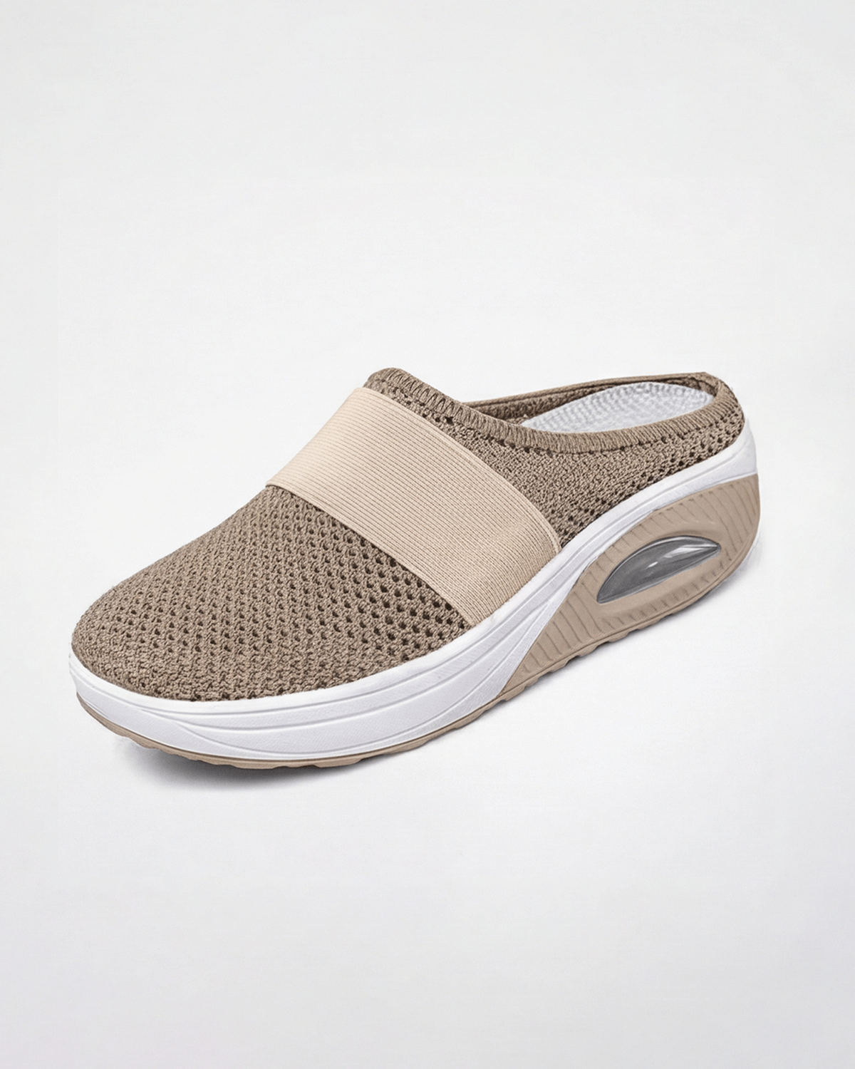 Women’s Stretch Strap Knit Slip-On Mule Sneakers
