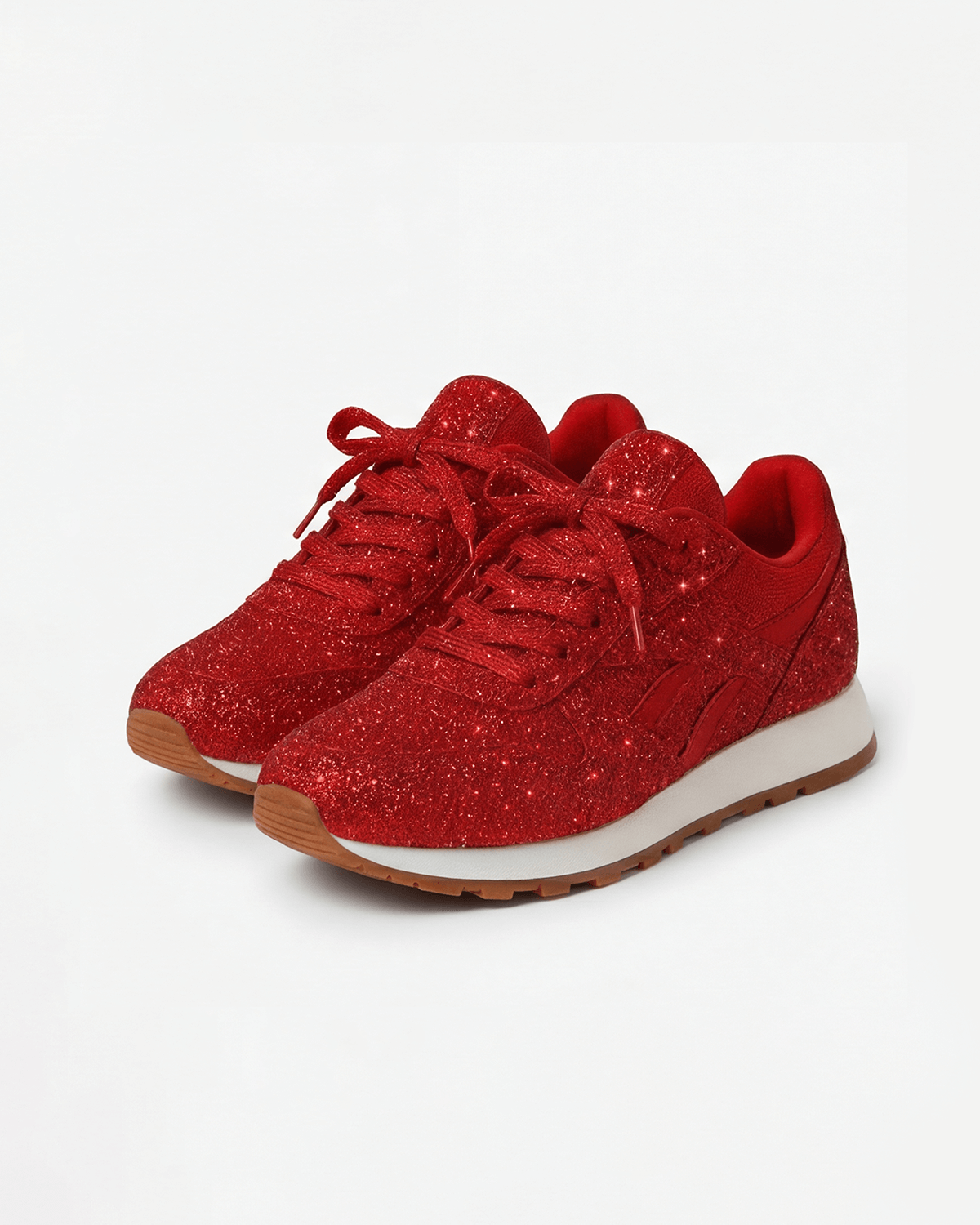 Women’s Glitter Low-Top Lace-Up Sneakers