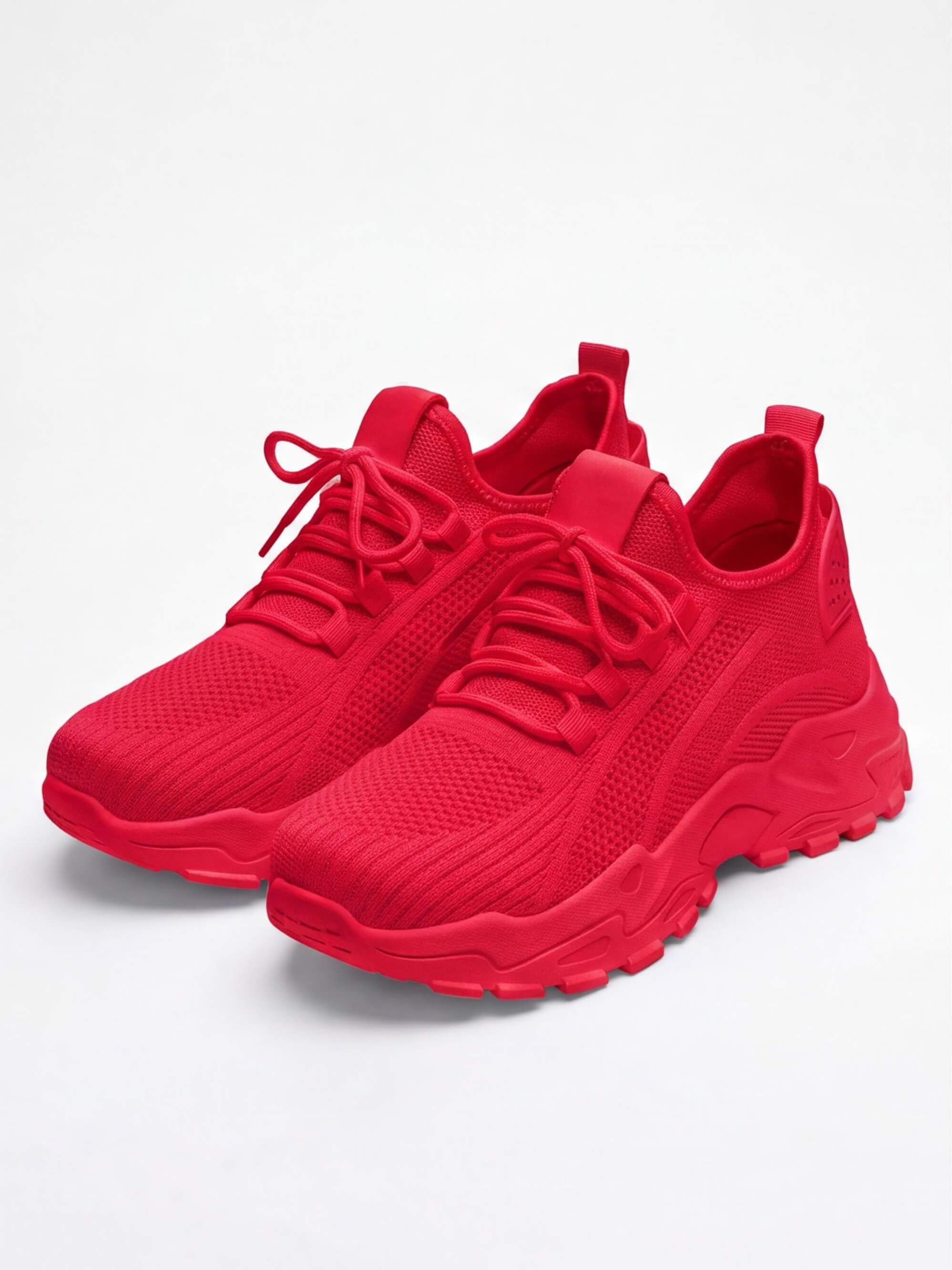 Women’s Chunky Knit Lace-Up Sneakers