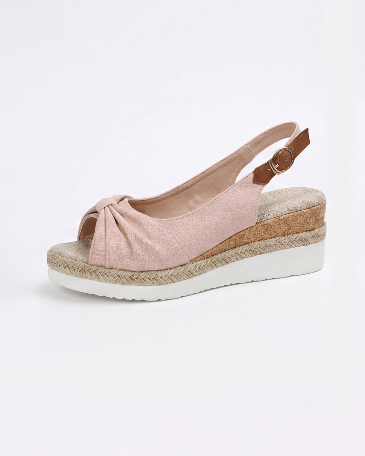 Women’s Knotted Slingback Platform Wedge Sandals