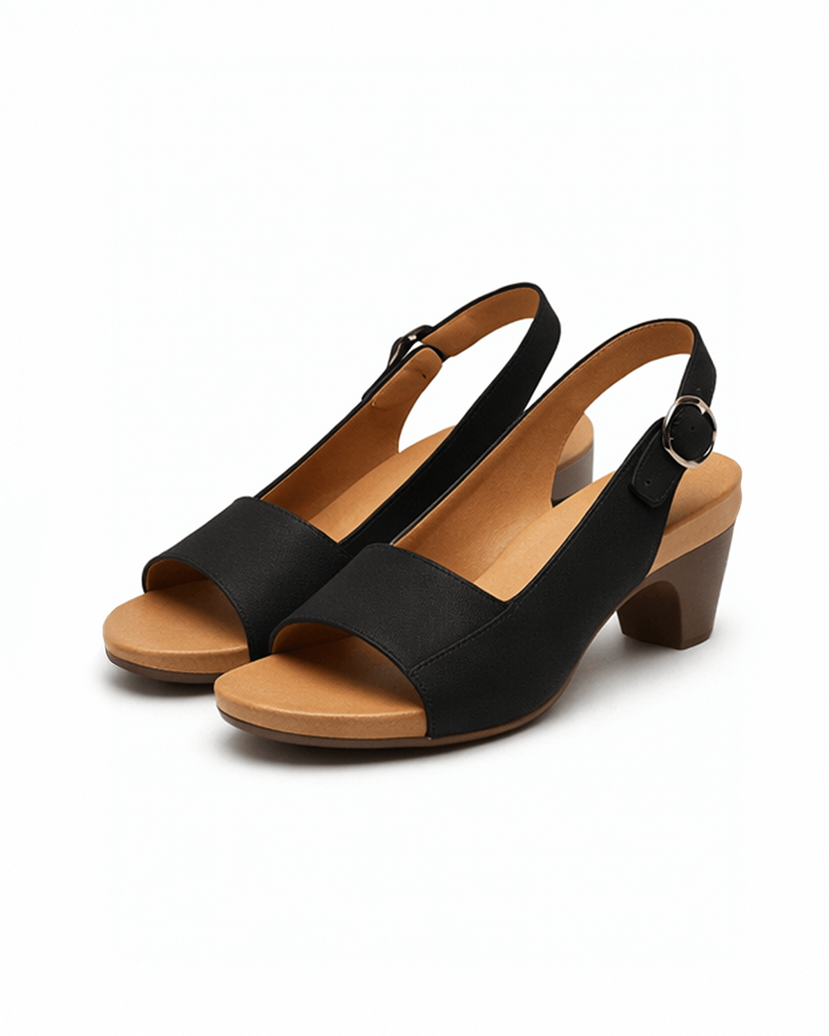 Women’s Minimal Slingback Block Heel Sandals