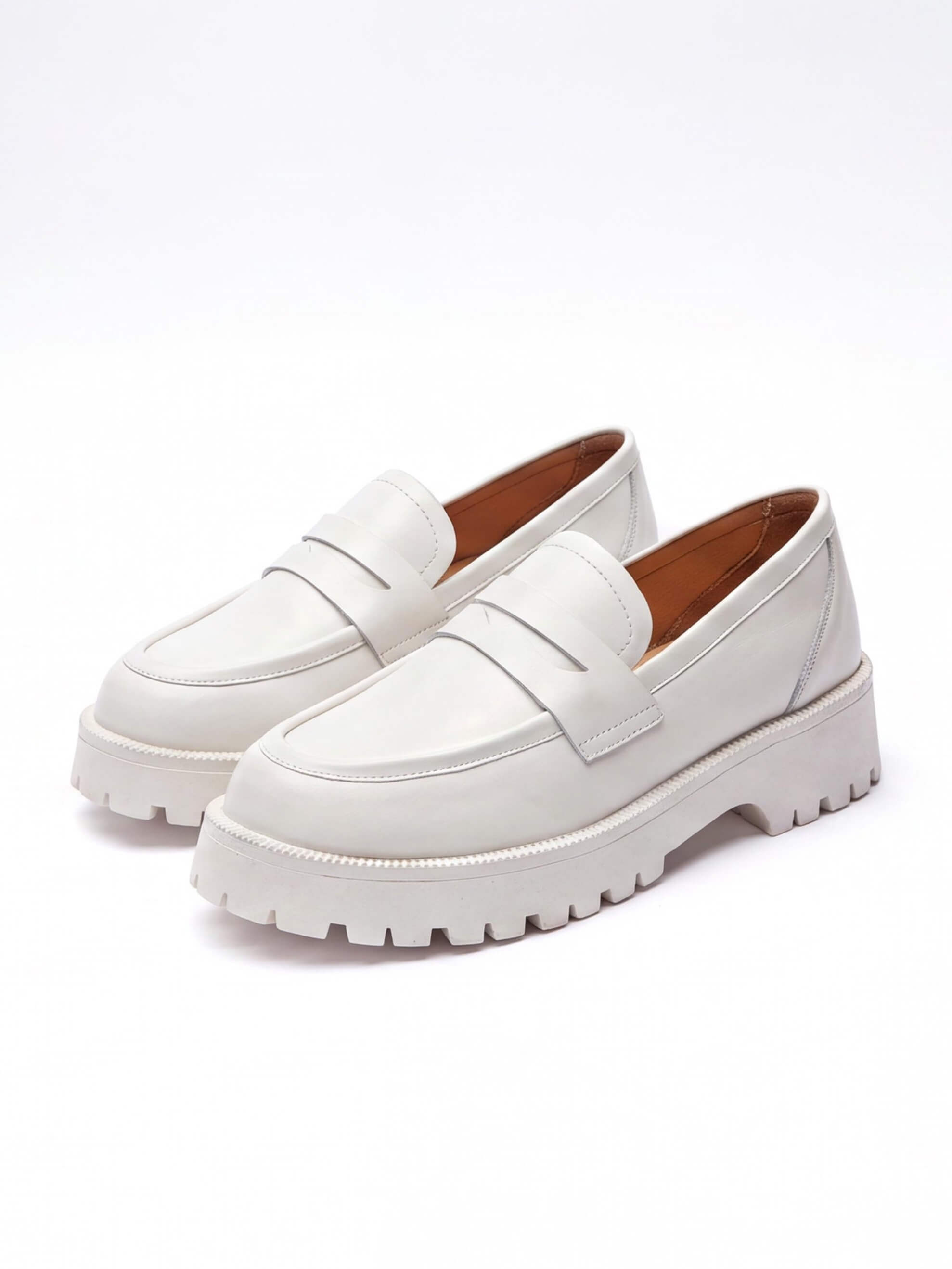 Women’s Chunky Lug-Sole Penny Loafers