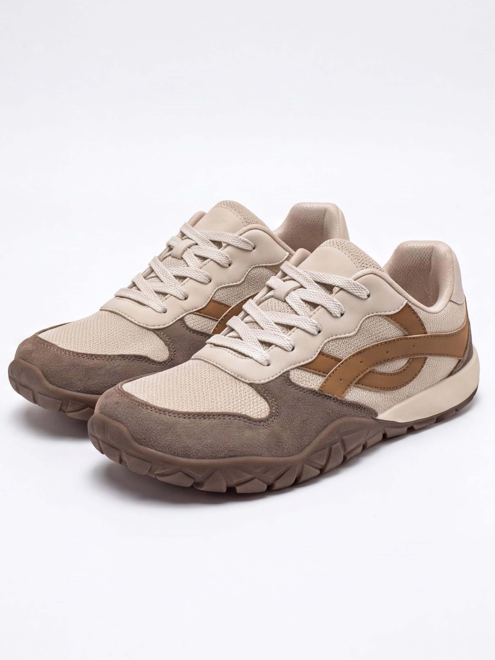 Women’s Retro Panelled Lace-Up Sneakers