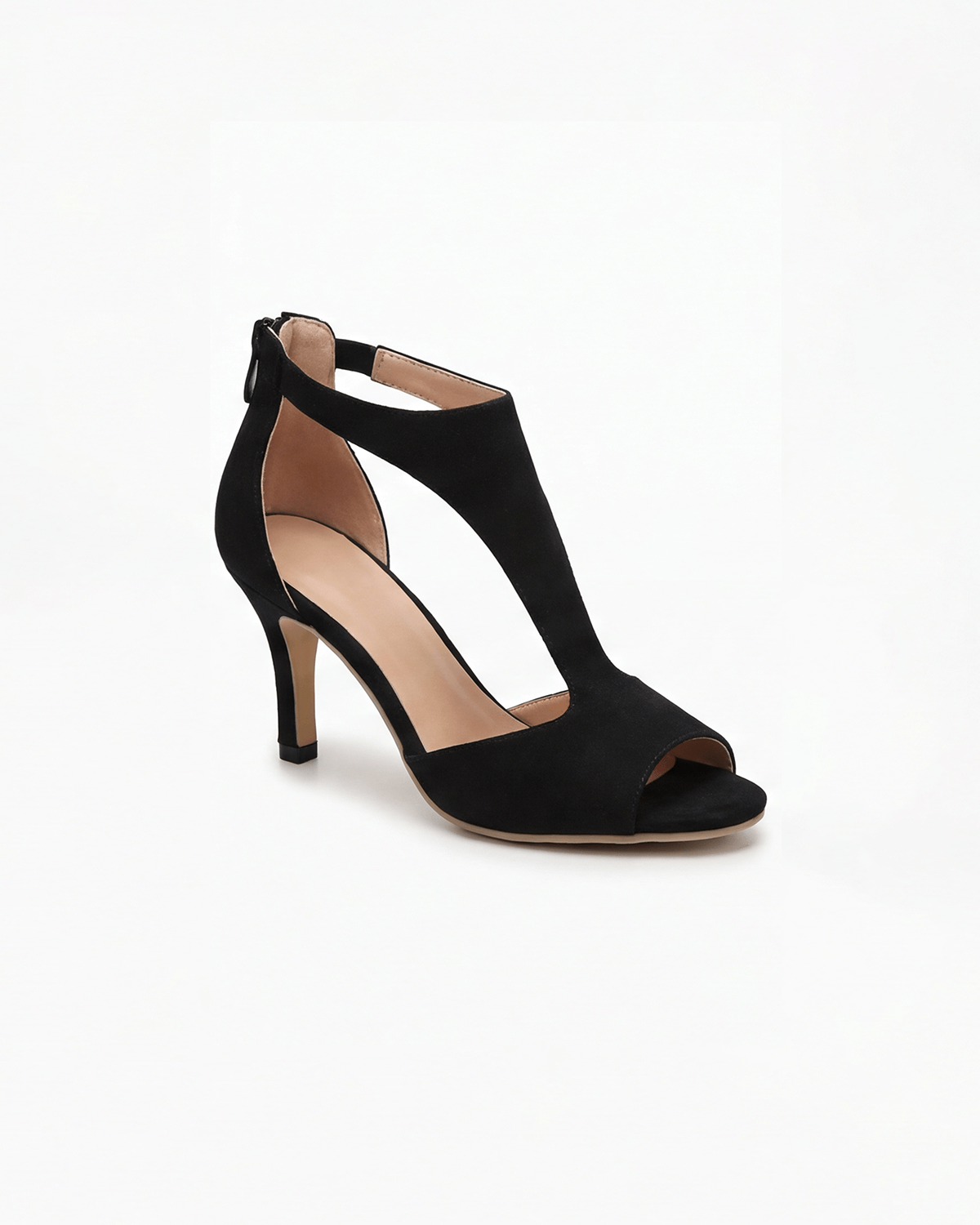 Women’s Cutout Peep-Toe Block Heel Pumps