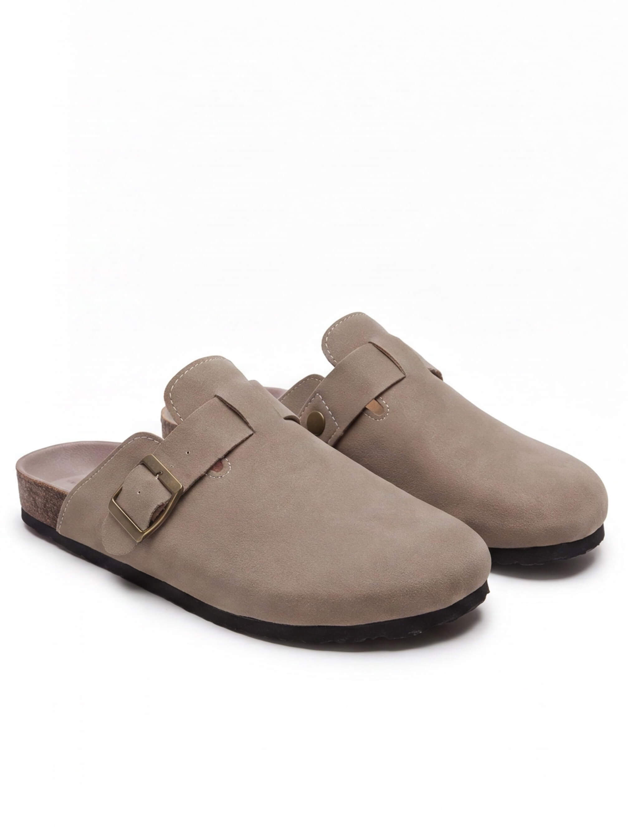 Women’s Woven Buckle Flat Clogs