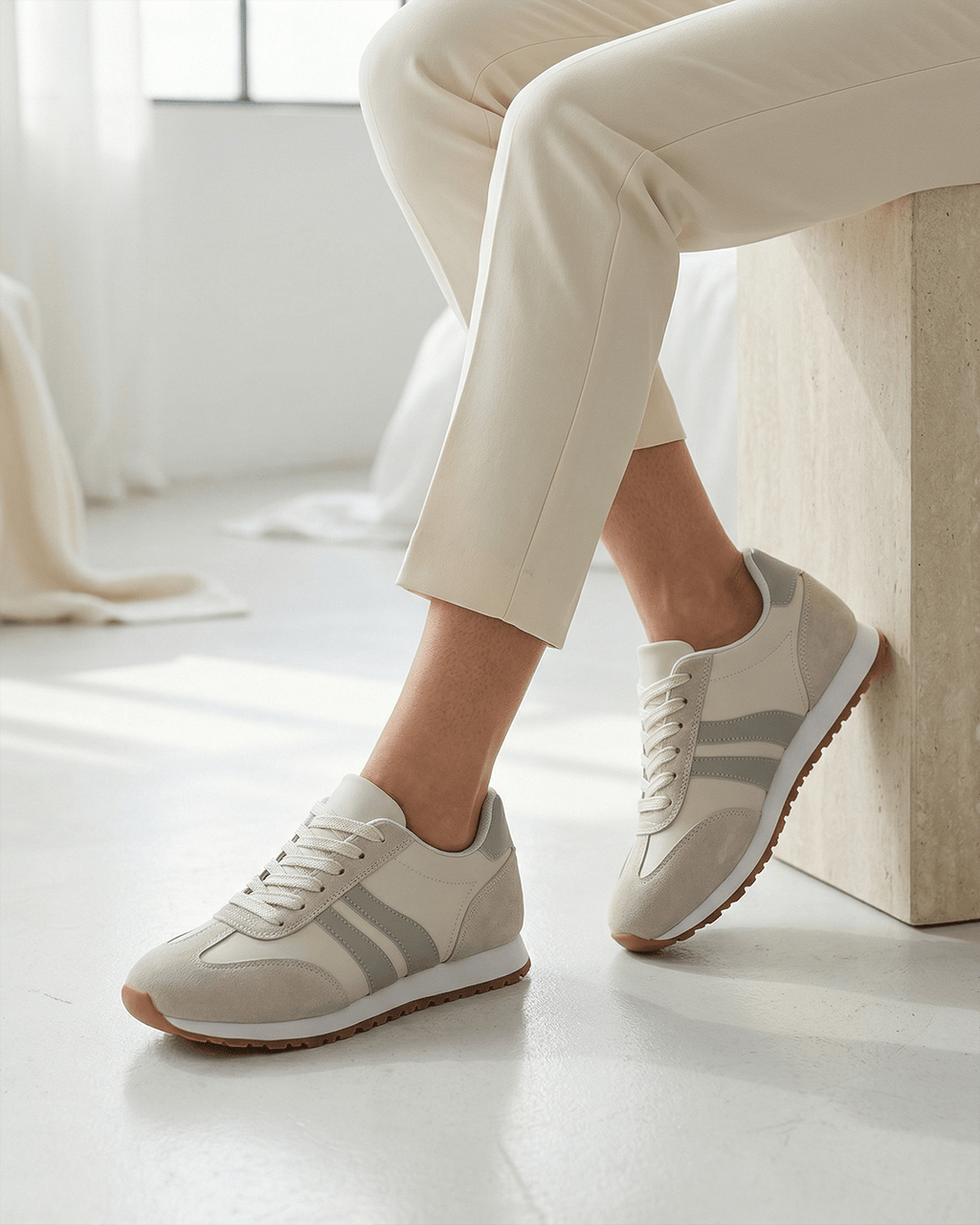 Women’s Retro Stripe Low-Top Sneakers