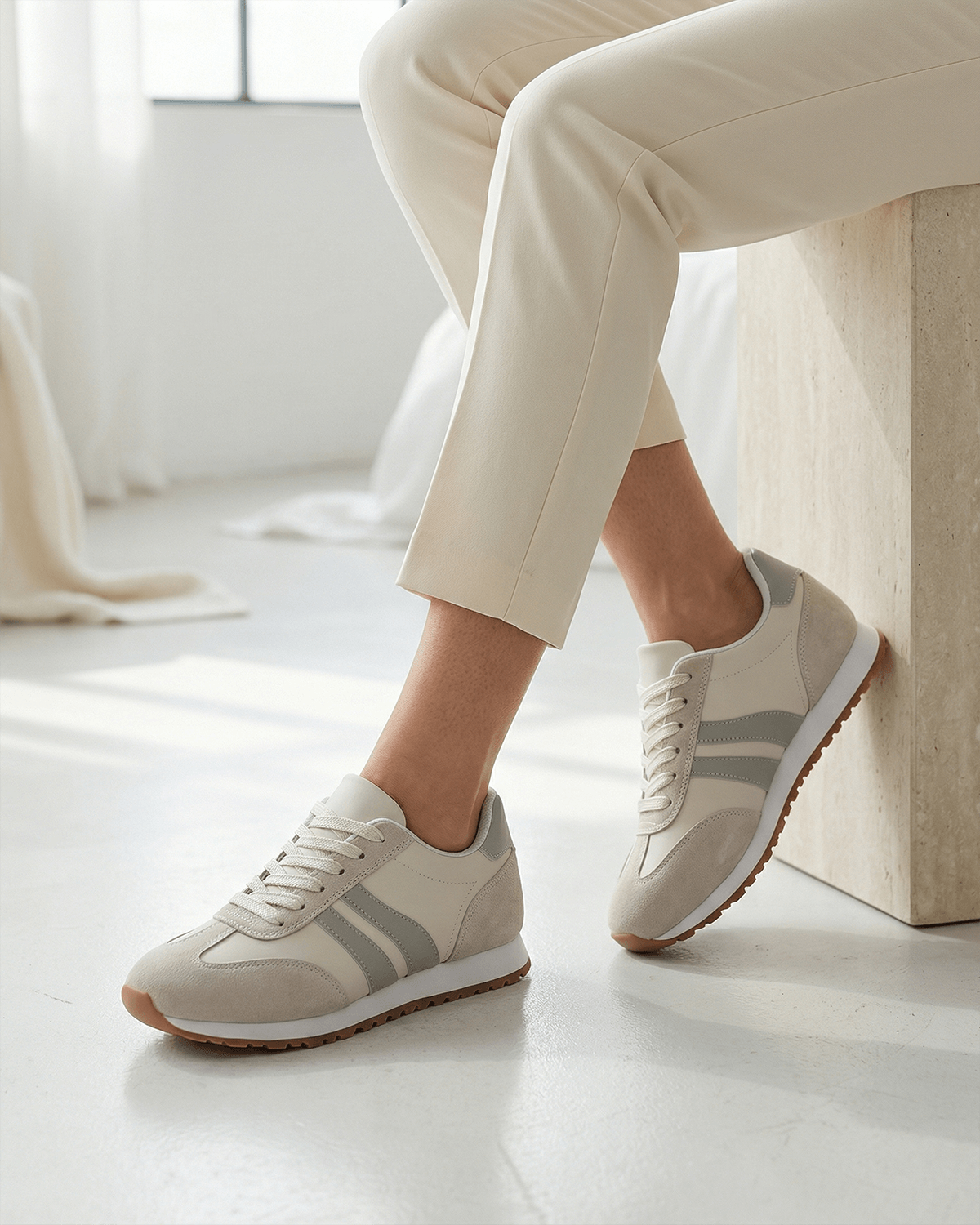 Women’s Retro Stripe Low-Top Sneakers