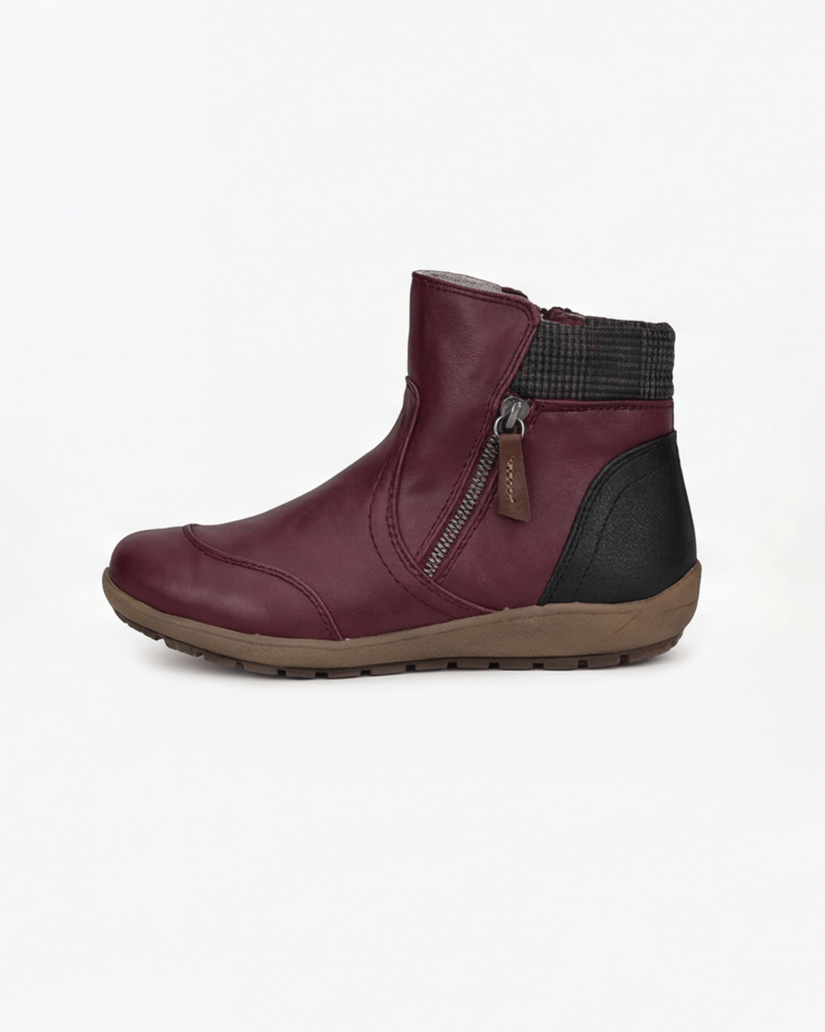Women’s Knit-Cuff Side-Zip Ankle Boots