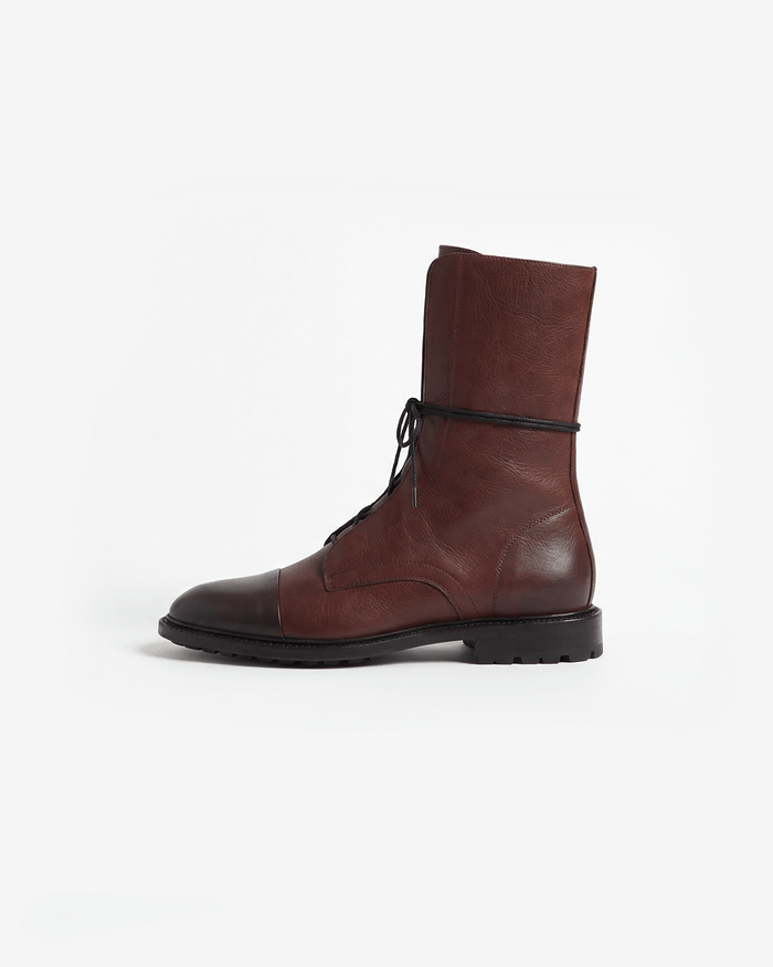 Women’s Lace-Up Cap-Toe Ankle Boots