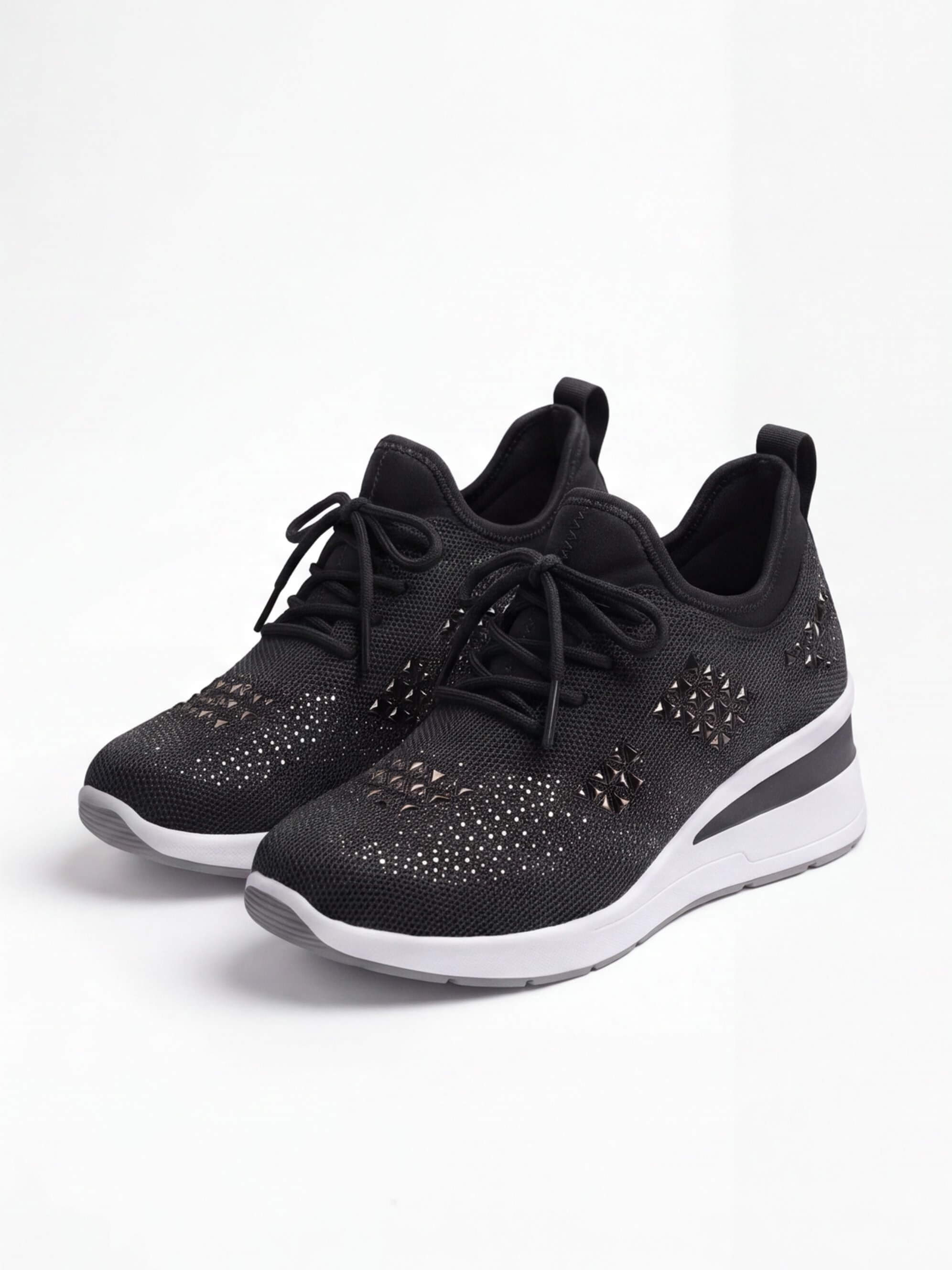 Women’s Embellished Knit Wedge Sneakers