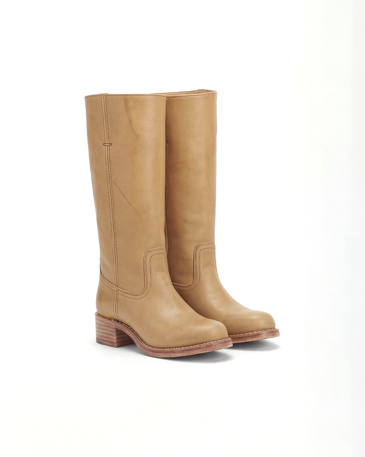 Women’s Knee-High Boots with Stacked Block Heel