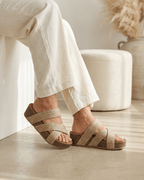 Women’s Braided Strap Platform Slide Sandals