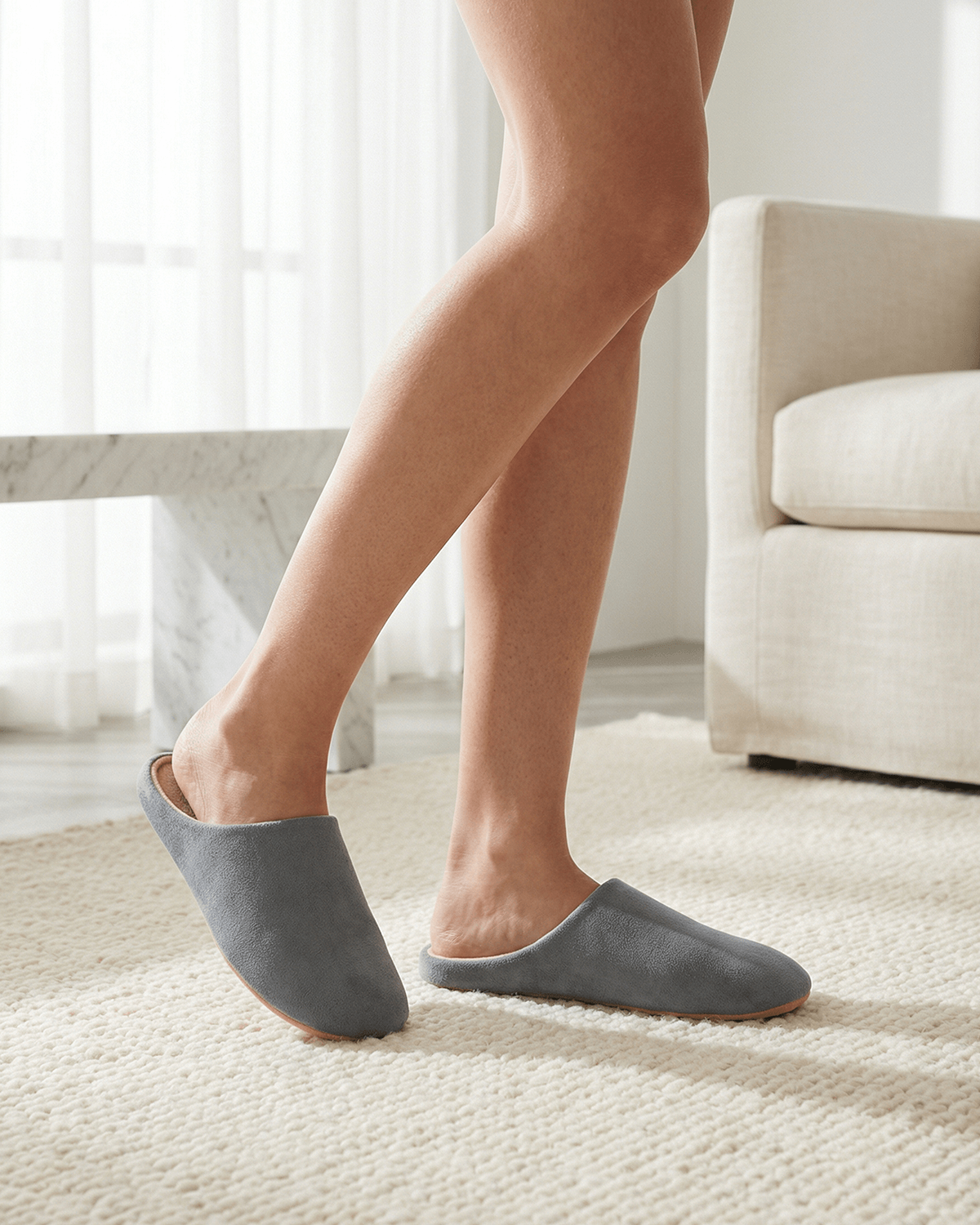 Women’s Cozy Slip-On Closed-Toe House Mules