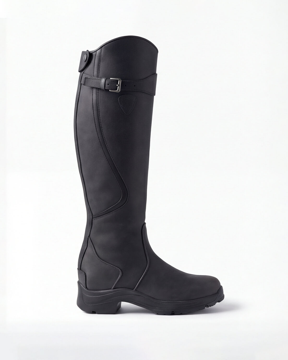 Women’s Waterproof Knee-High Buckle Boots with Lug Sole