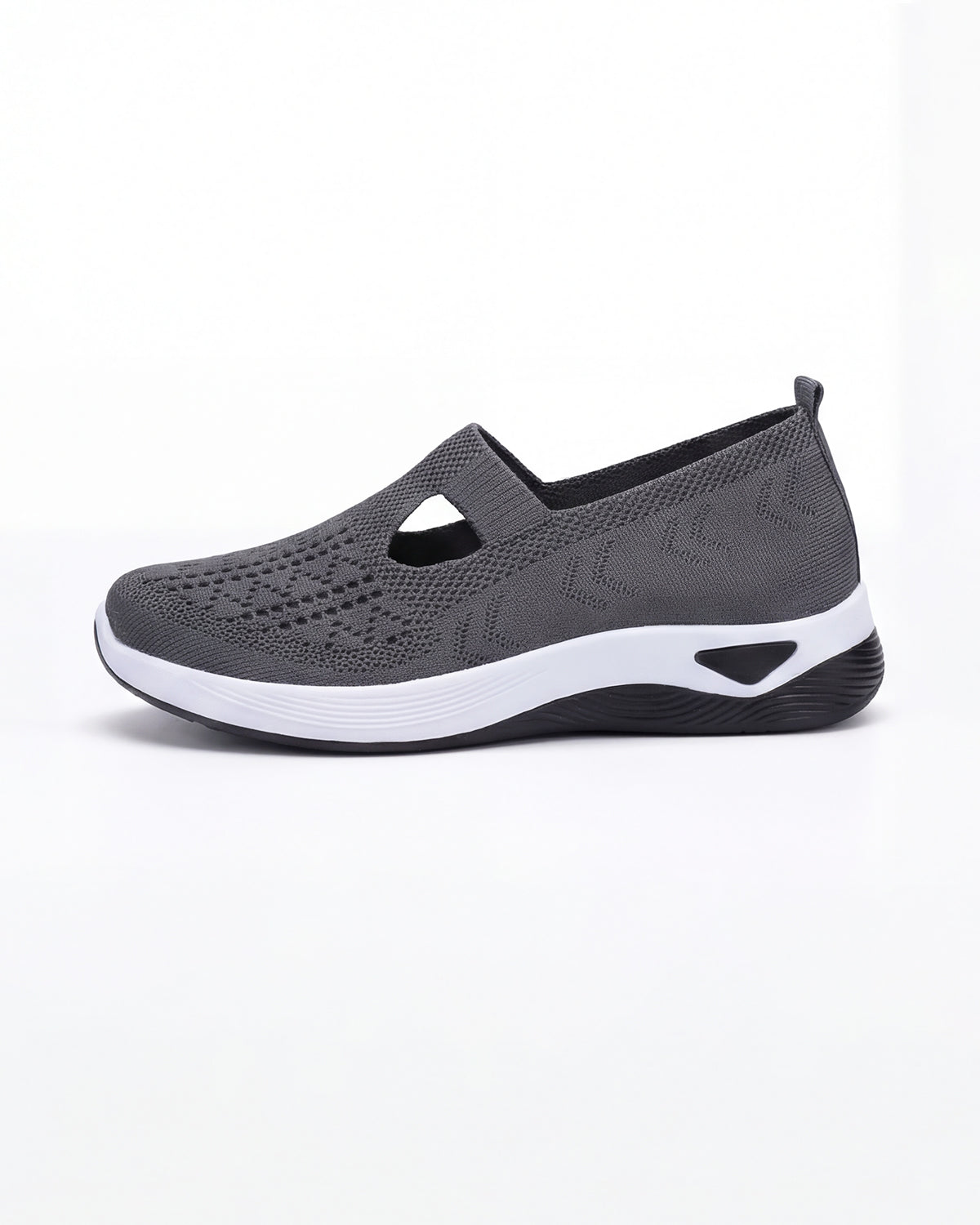Women’s Knit Slip-On Casual Sneakers with Cutouts