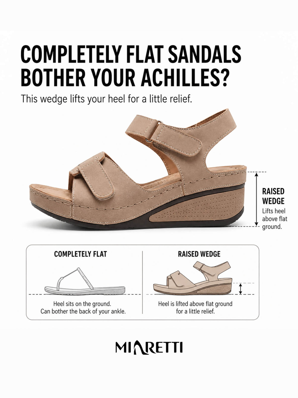 Women's Adjustable Strap Platform Wedge Sandals